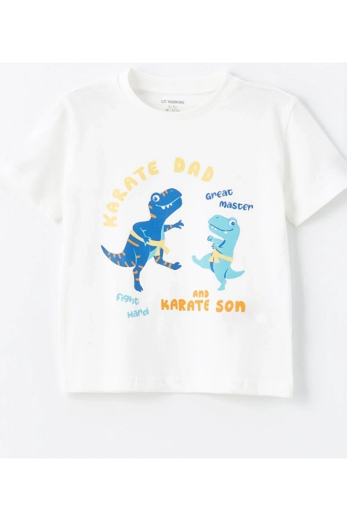 Bisiklet Yaka Baskılı Erkek Bebek Tişört ve Şort 2li Takım