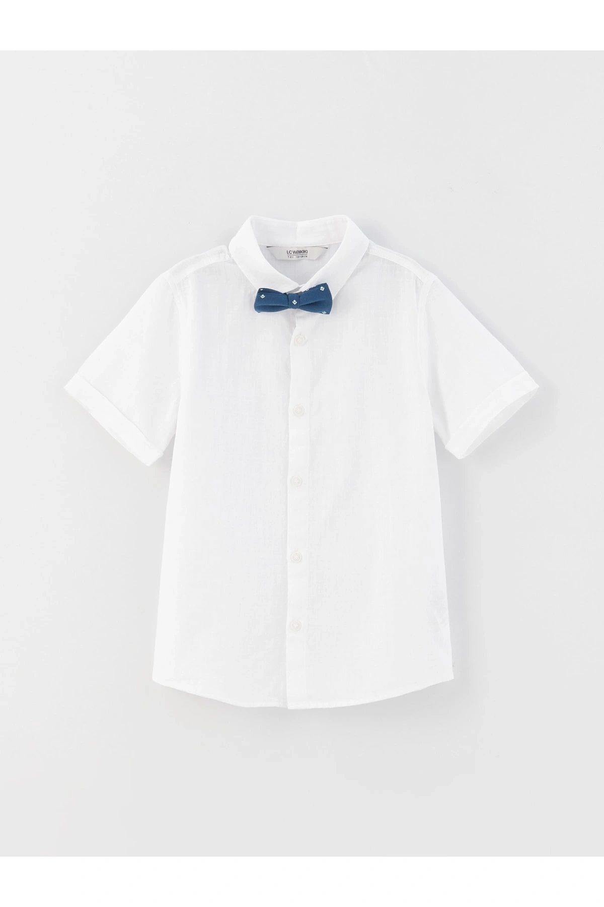 Basic Kısa Kollu Erkek Çocuk Gömlek Ve Papyon