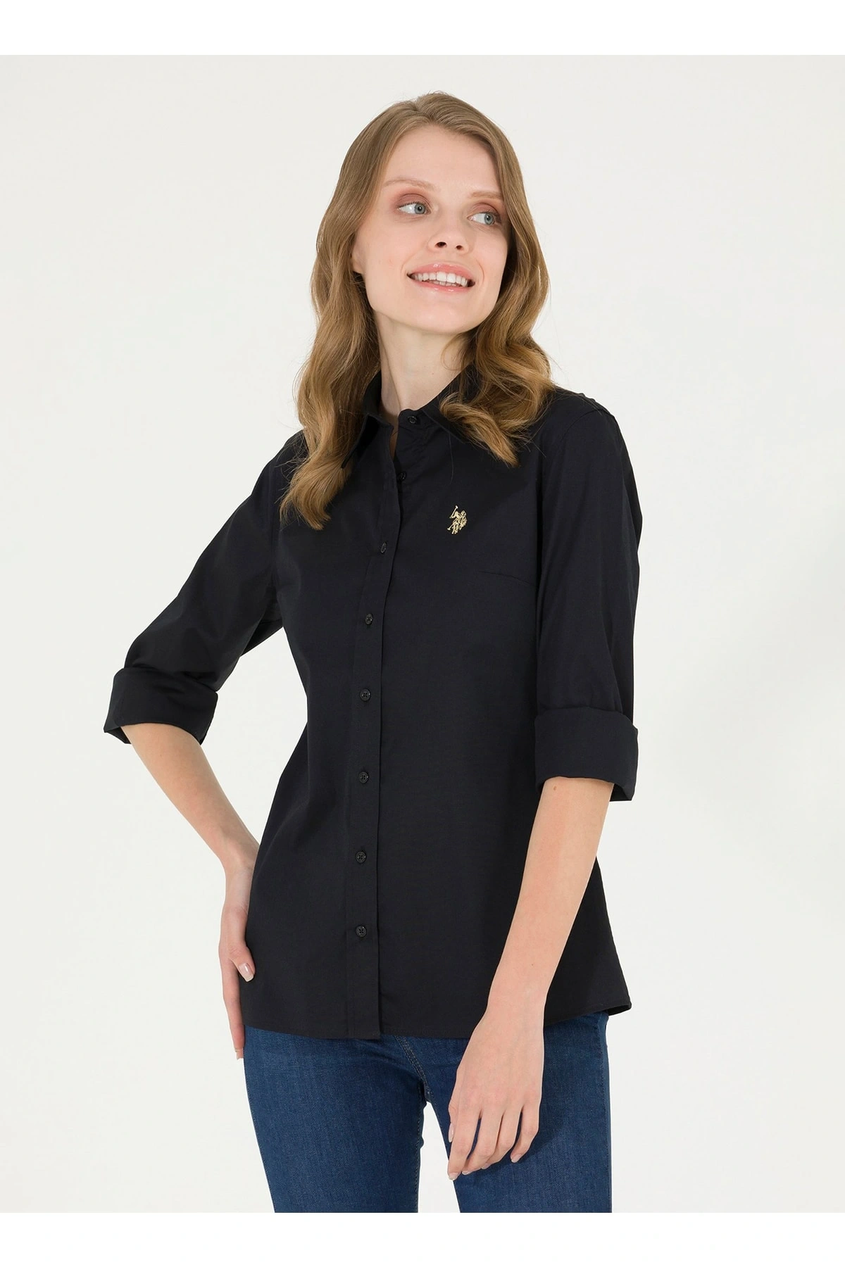 Gömlek, 44, Koyu Siyah