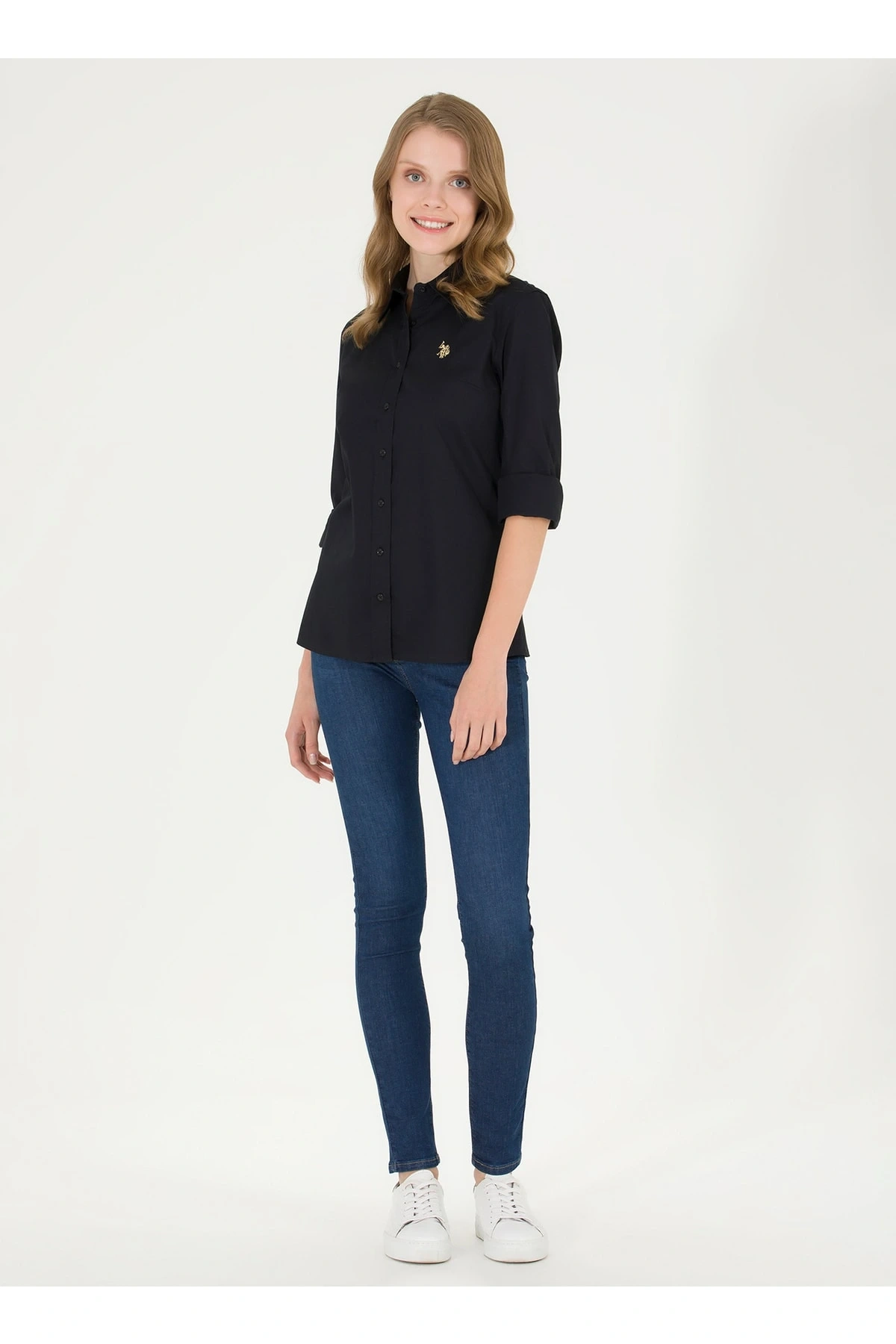 Gömlek, 44, Koyu Siyah