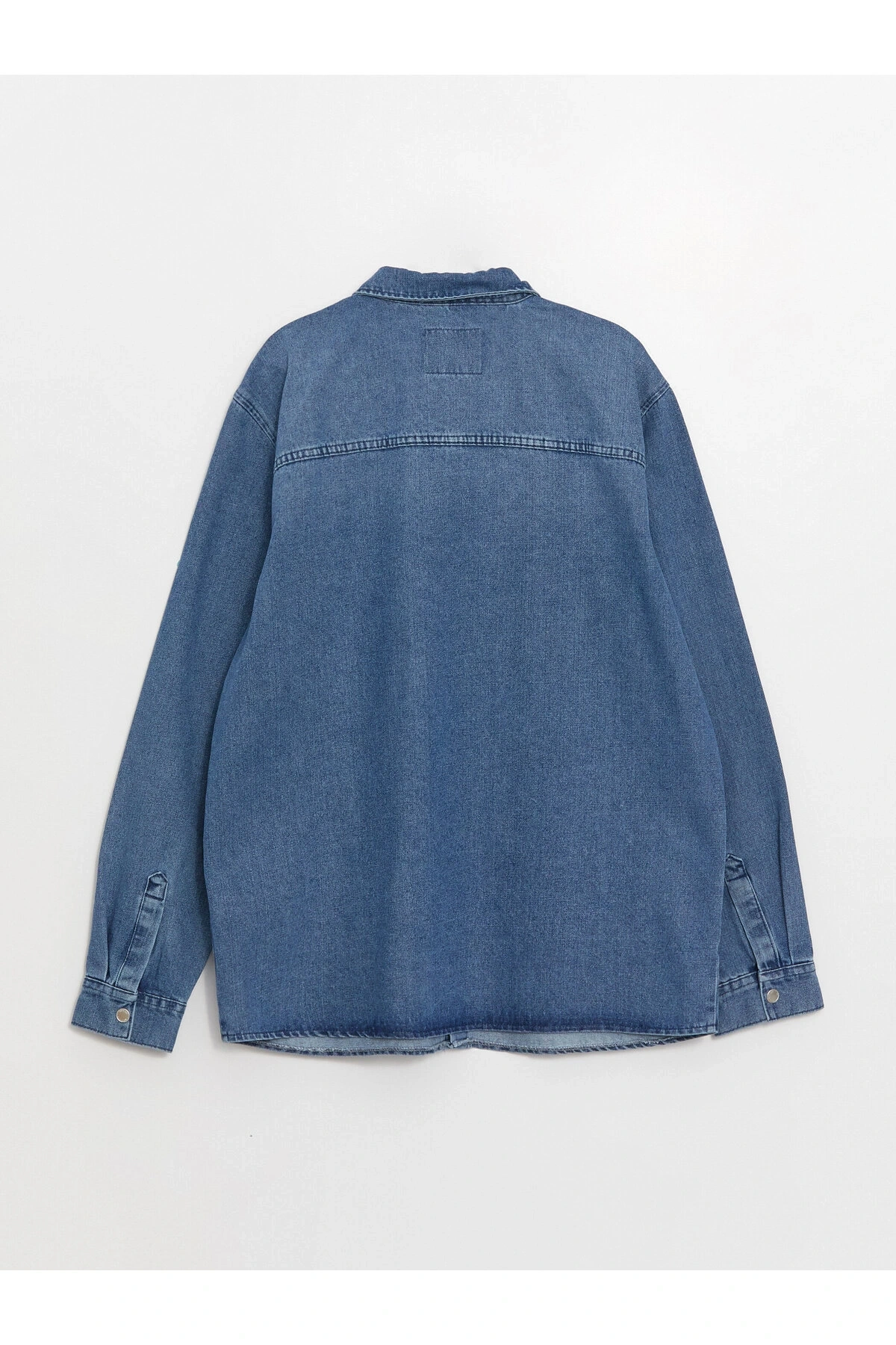 Regular Fit Uzun Kollu Erkek Jean Gömlek