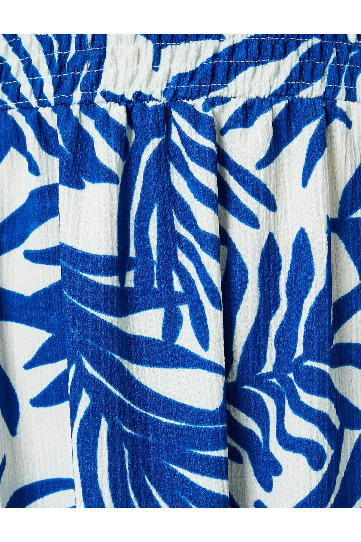 Çiçekli Elbise Midi Boy Askılı Gipe Detaylı Rahat Kalıp Bürümcük