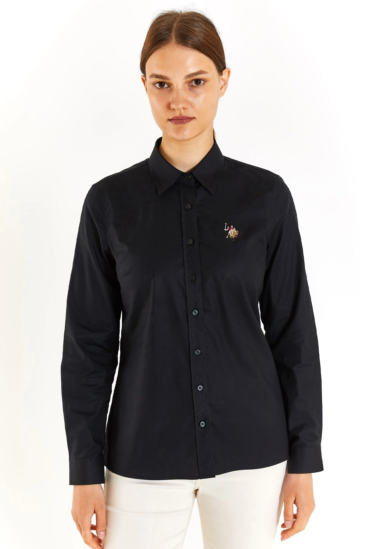 U.S. Polo Assn. Kadın Slim Gömlek 50283987-VR046