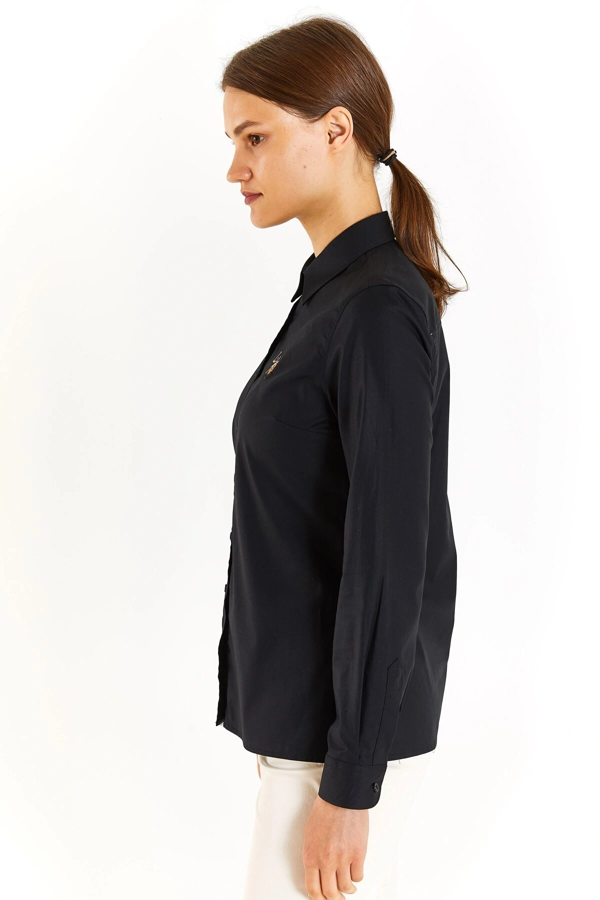 U.S. Polo Assn. Kadın Slim Gömlek 50283987-VR046