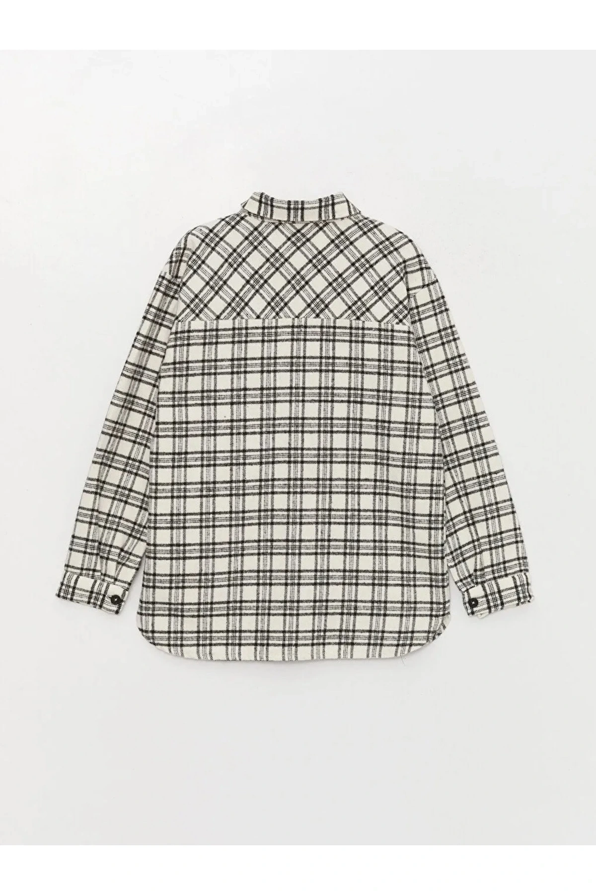 LCW Kids Ekose Uzun Kollu Kız Çocuk Gömlek