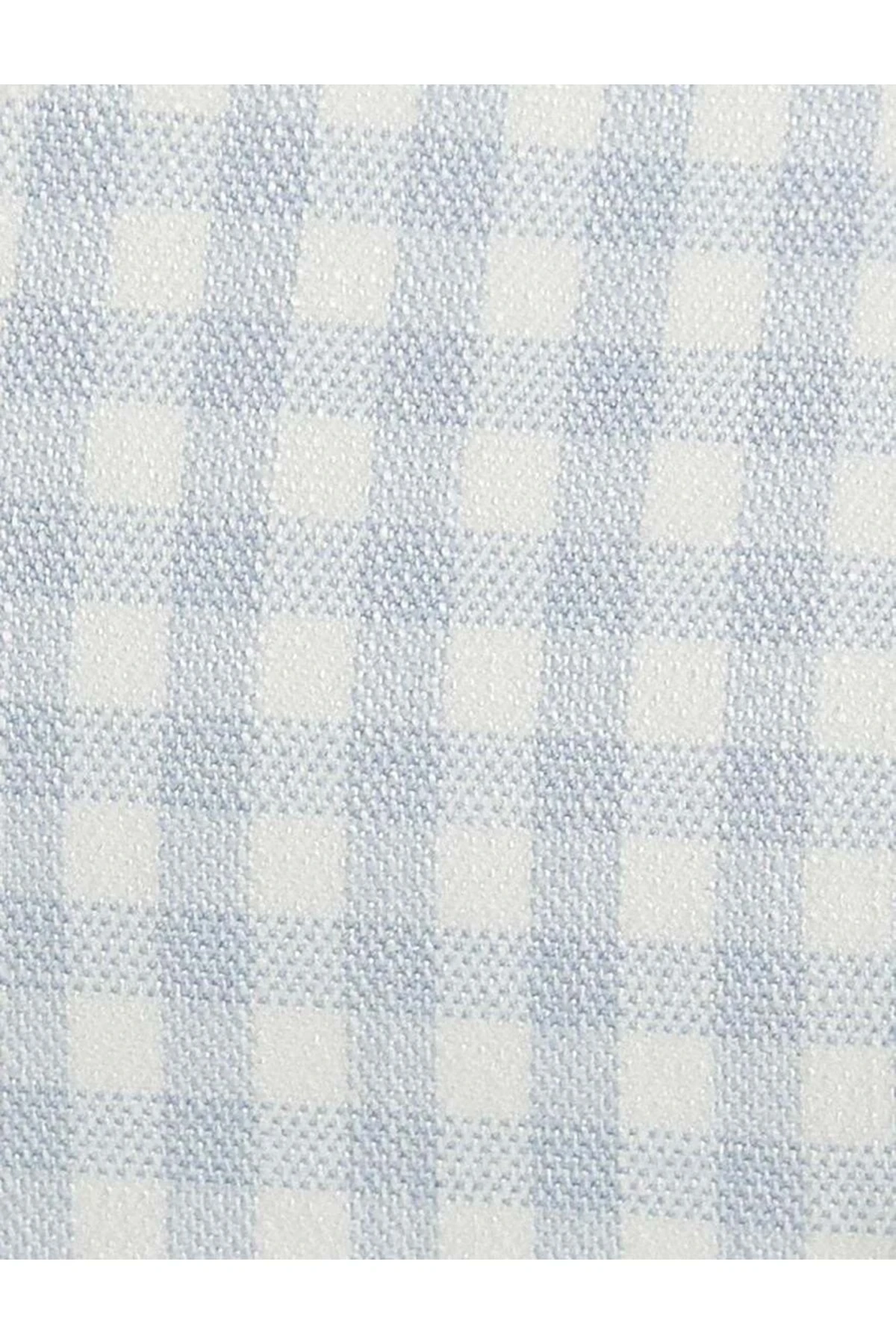 X Tuba Ünsal - Düğmeli Kruvaze Crop Yelek 4SAK20115UW Mavi Ekose