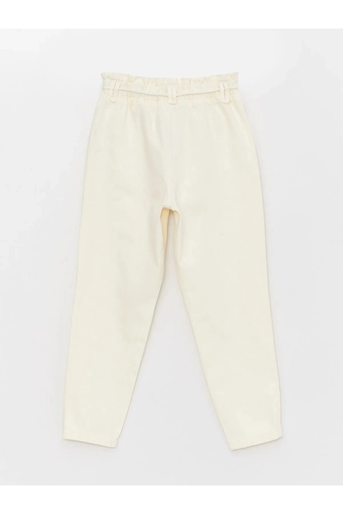 Kids Beli Lastikli Mom Fit Kız Çocuk Pantolon