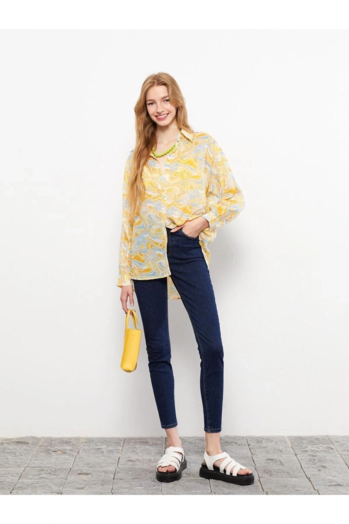 LCW Jeans Yüksek Bel Süper Skinny Fit Cep Detaylı Kadın Rodeo Jean Pantolon