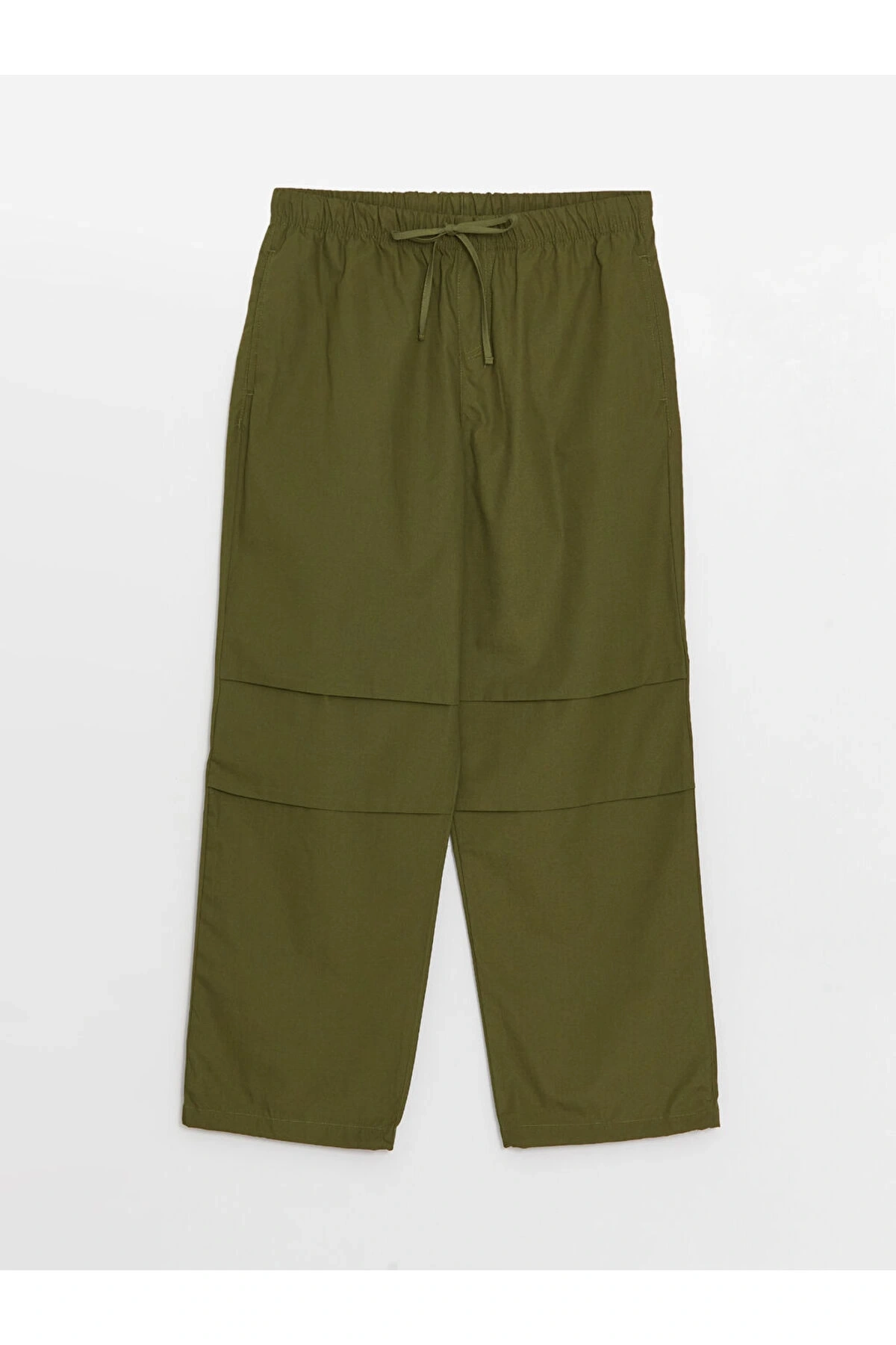 Kadın Beli Lastikli Düz Paraşüt Pantolon