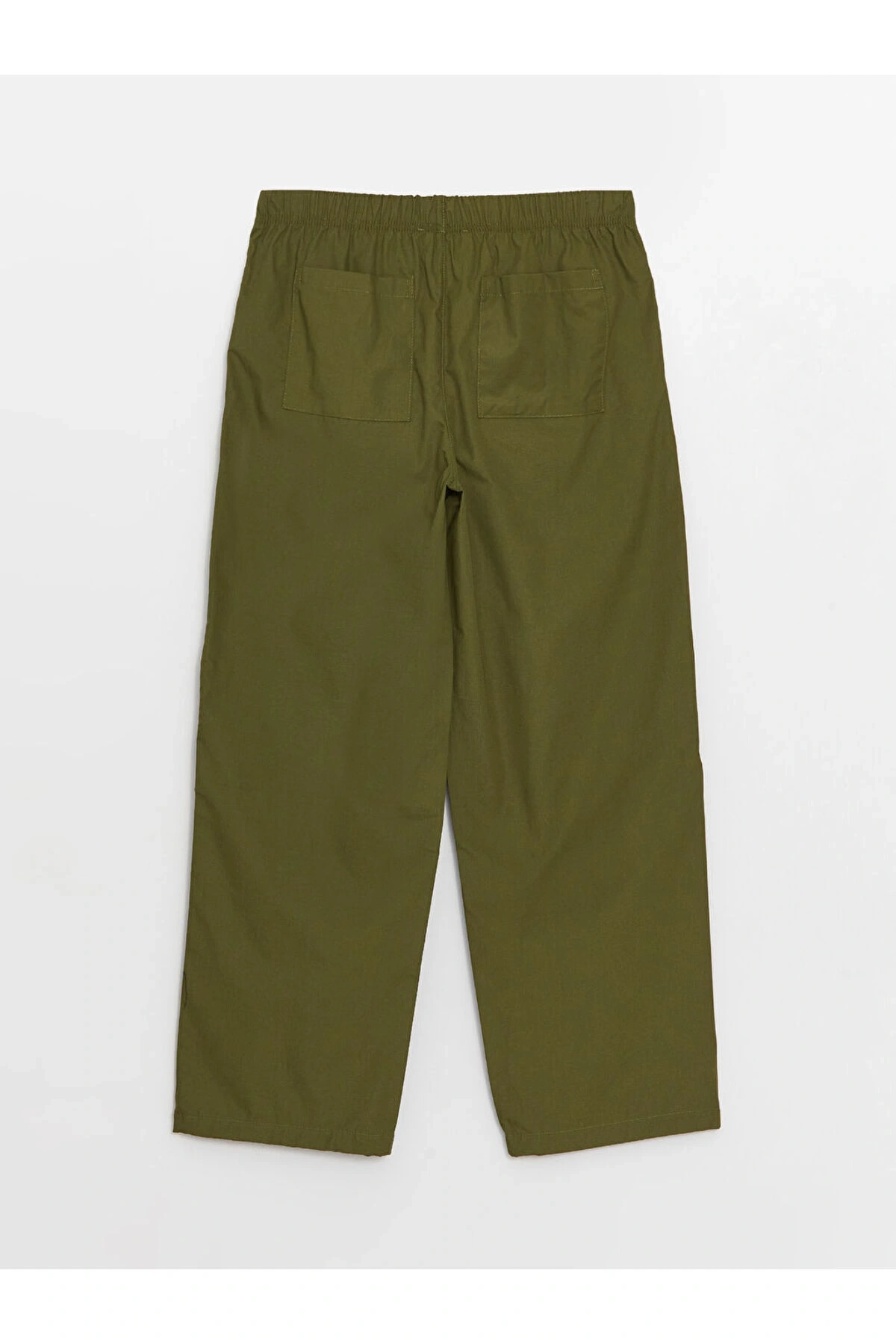 Kadın Beli Lastikli Düz Paraşüt Pantolon