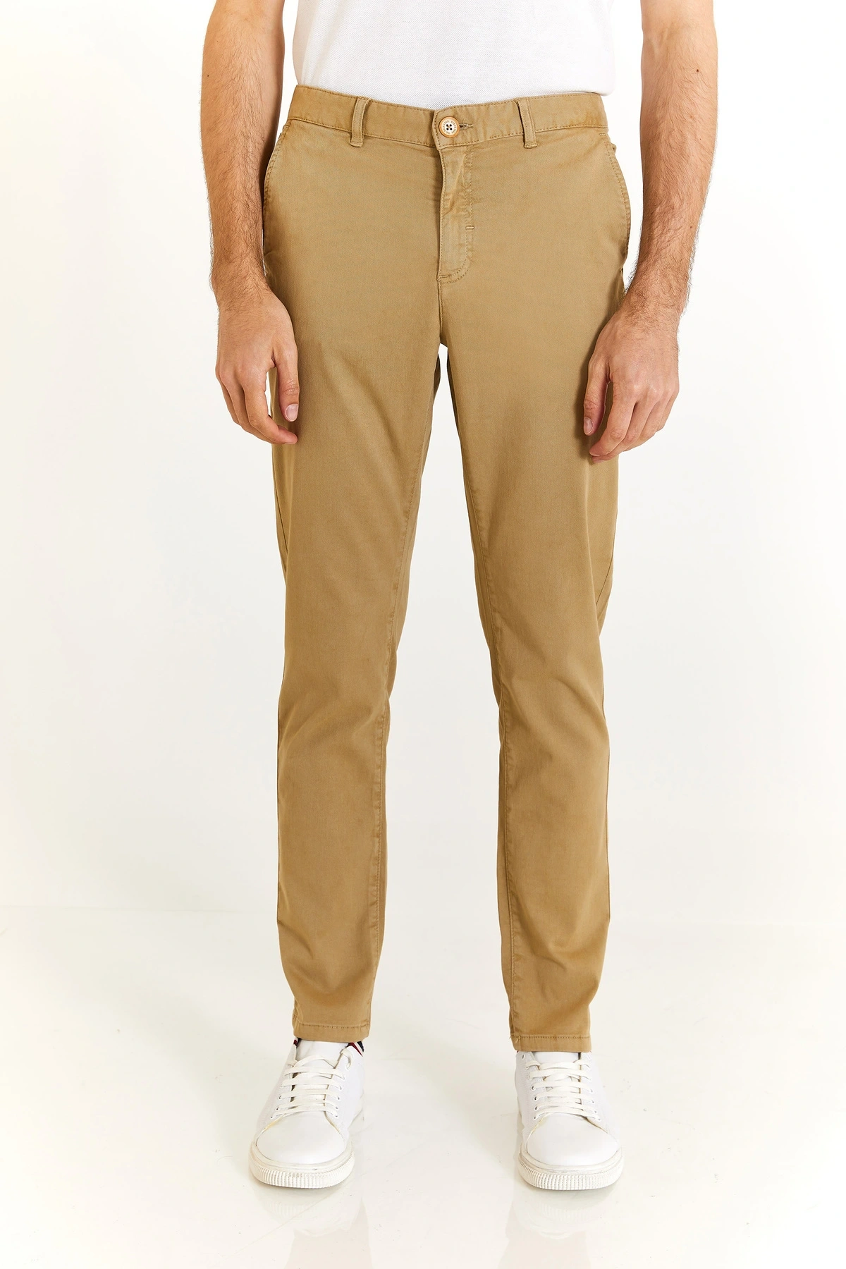 U.S. POLO ERKEK SLİMFİT SPOR CHINOS PANTOLON G081SZ078.000.1827454 GIRNO 183 AÇIK HAKİ