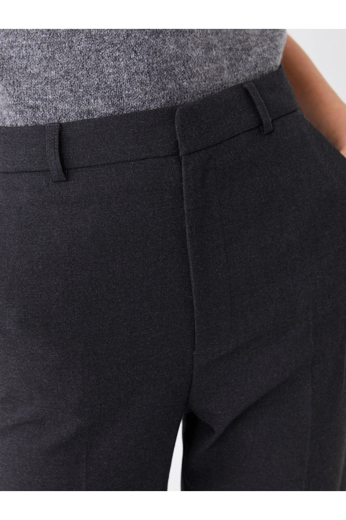 Kadın Standart Fit Düz Pantolon