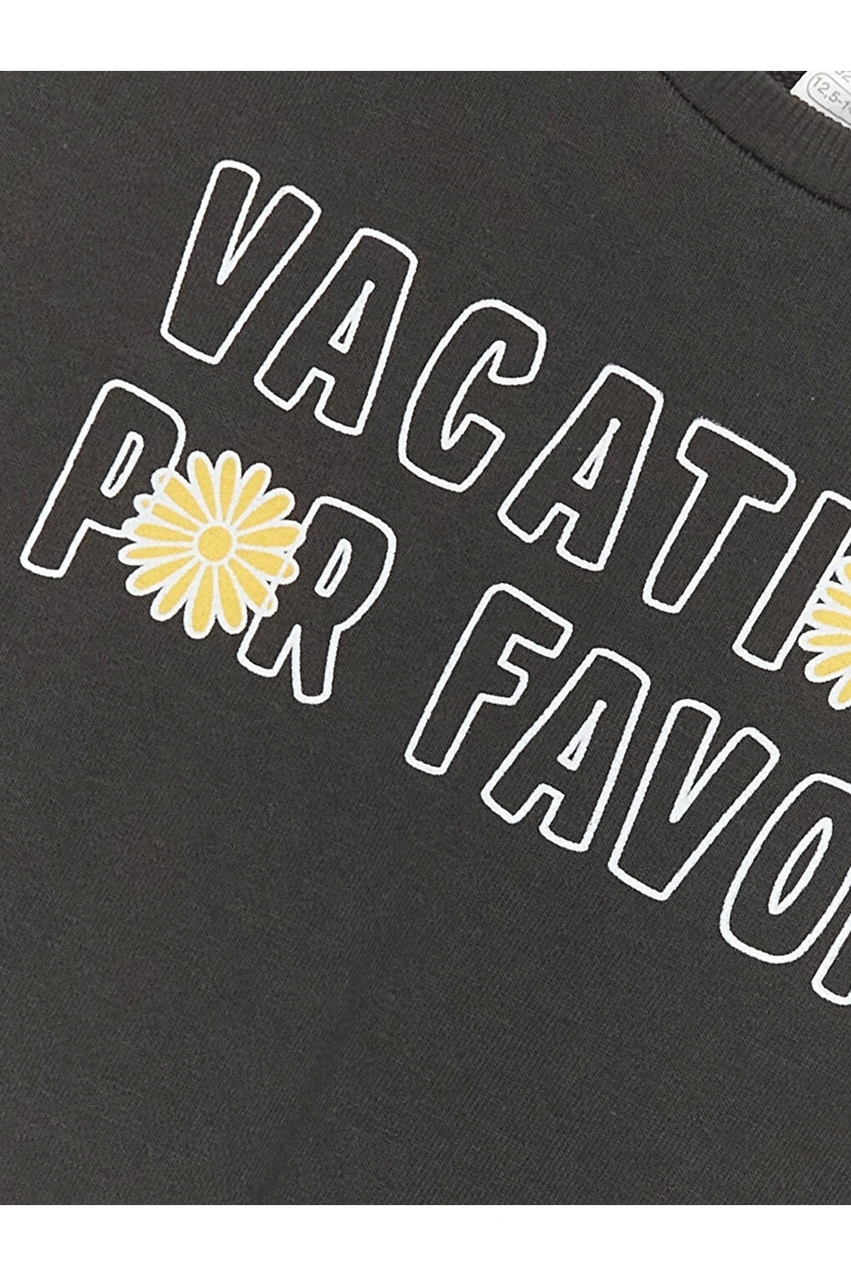 Lcw Baby Haki Bisiklet Yaka Uzun Kollu Baskılı Kız Bebek Sweatshirt