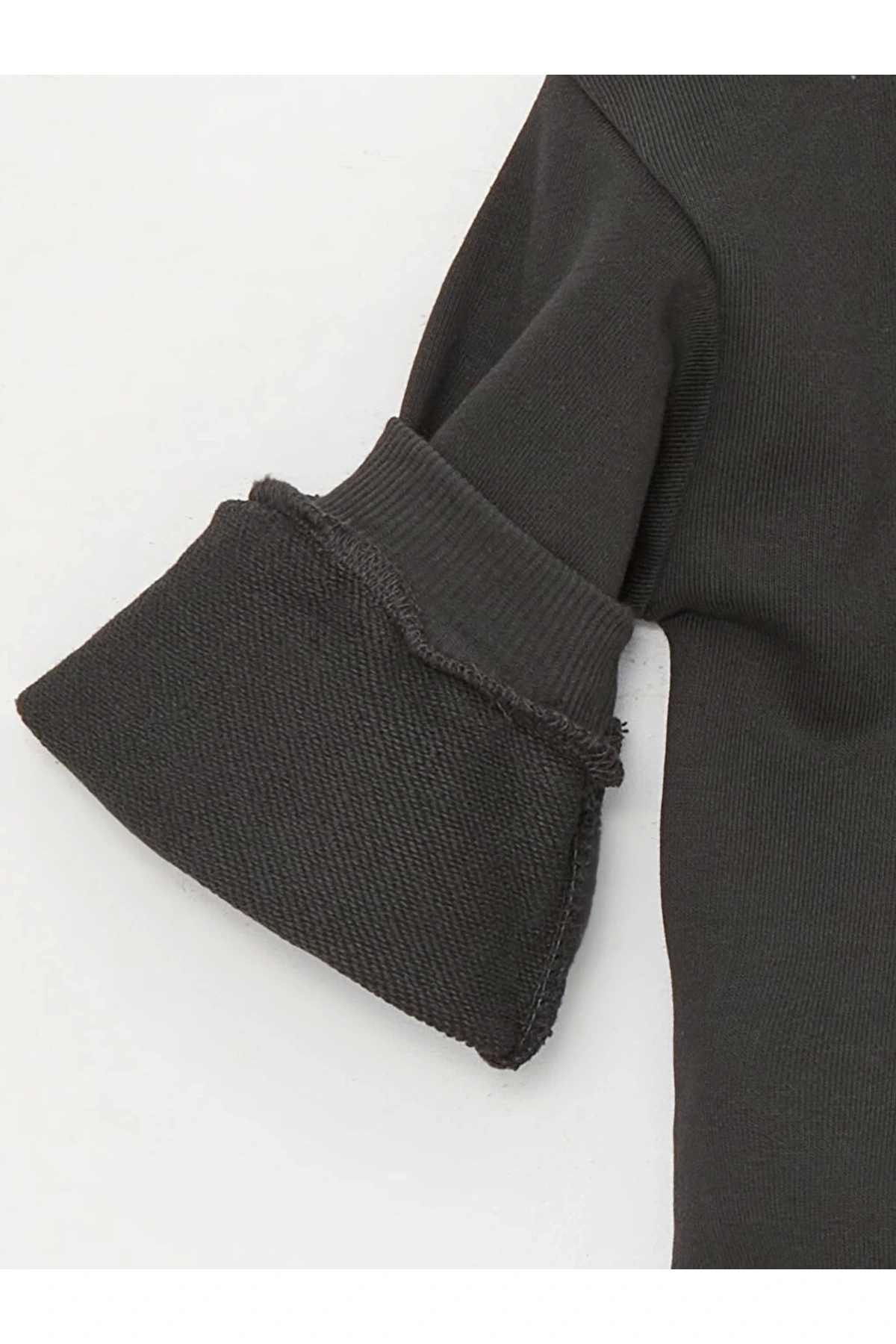 Lcw Baby Haki Bisiklet Yaka Uzun Kollu Baskılı Kız Bebek Sweatshirt