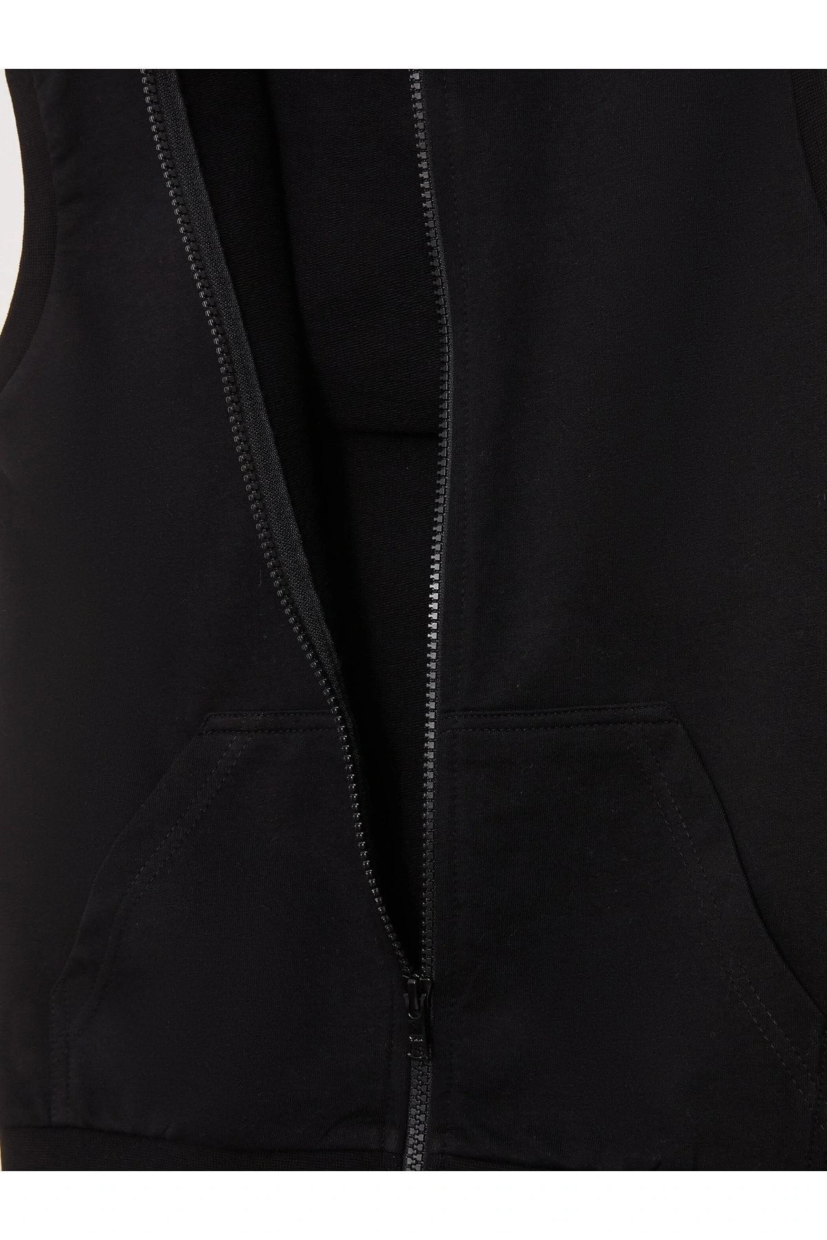 Kapüşonlu Basic Erkek Çocuk Fermuarlı Yelek