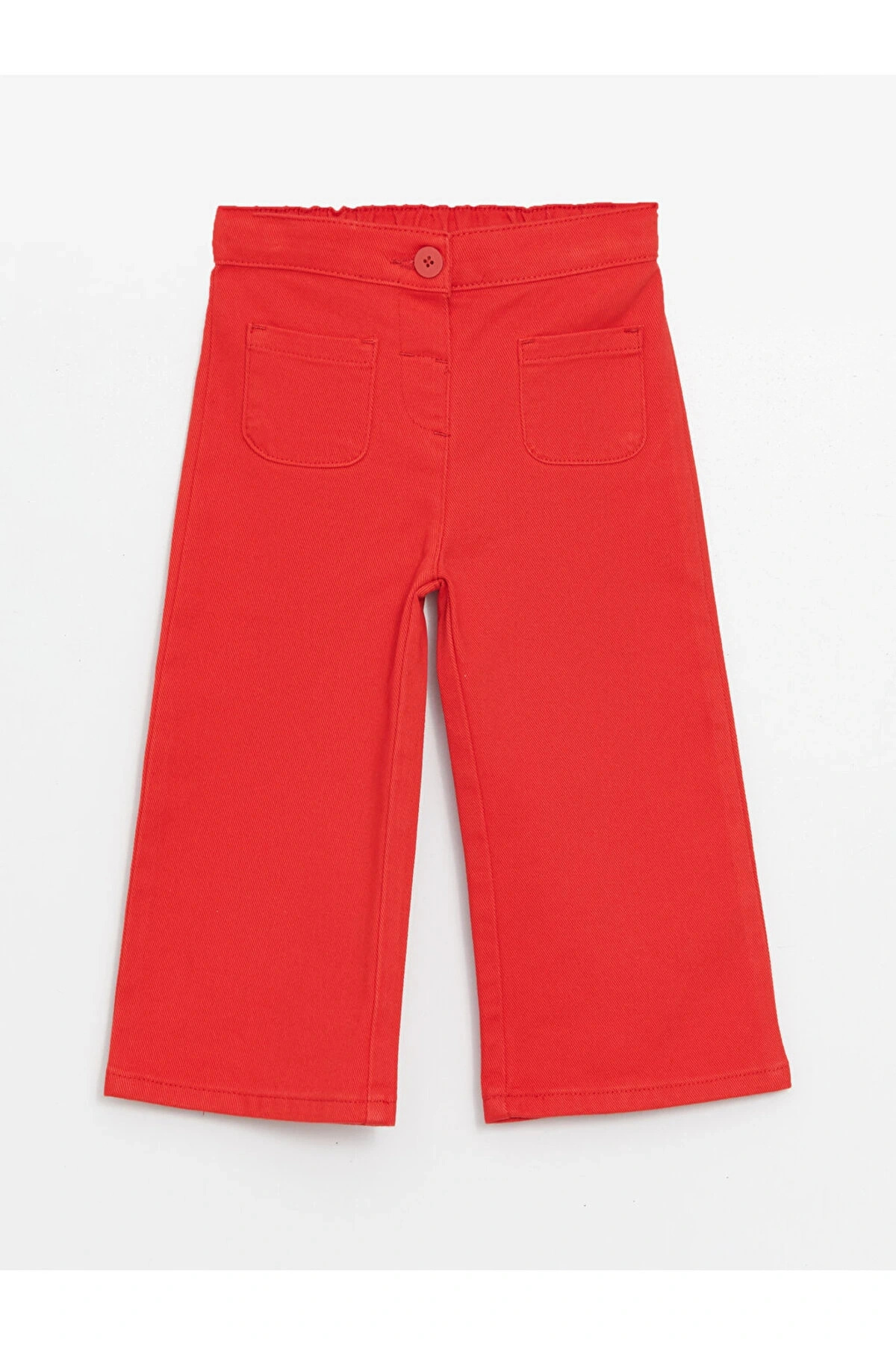 Basic Geniş Paça Gabardin Kız Bebek Pantolon