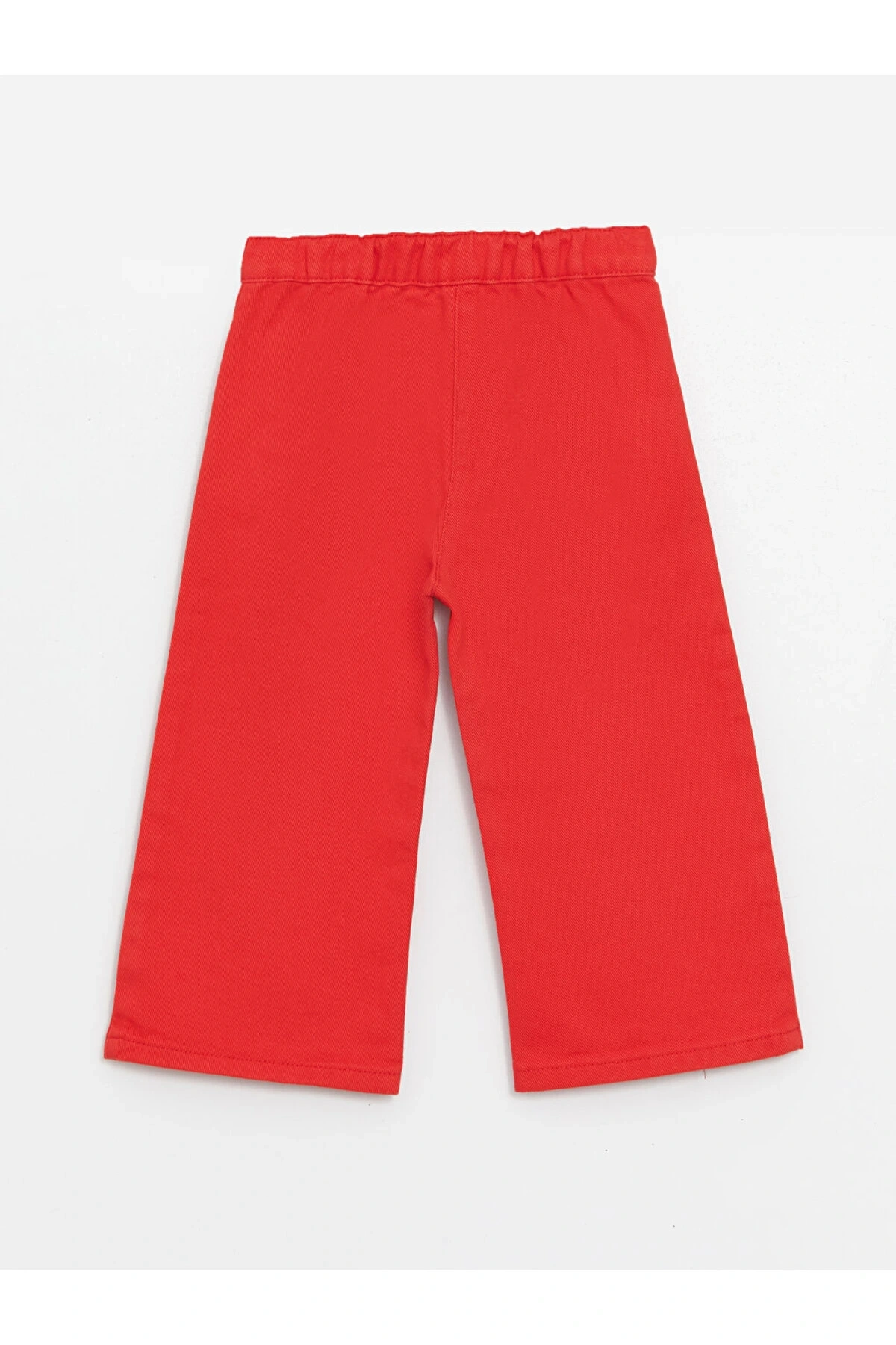Basic Geniş Paça Gabardin Kız Bebek Pantolon