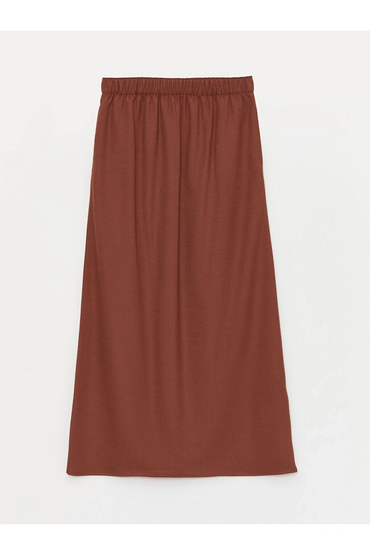 Kadın Beli Lastikli Düz Etek