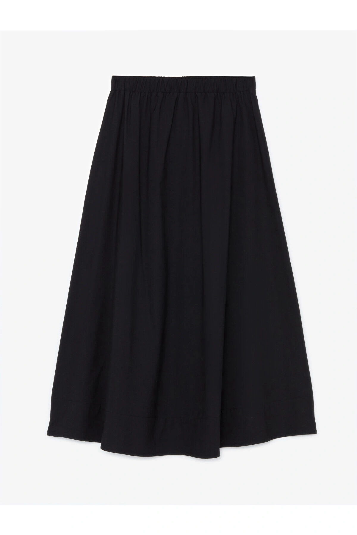 Lcw Beli Lastikli Düz Poplin Kadın Etek