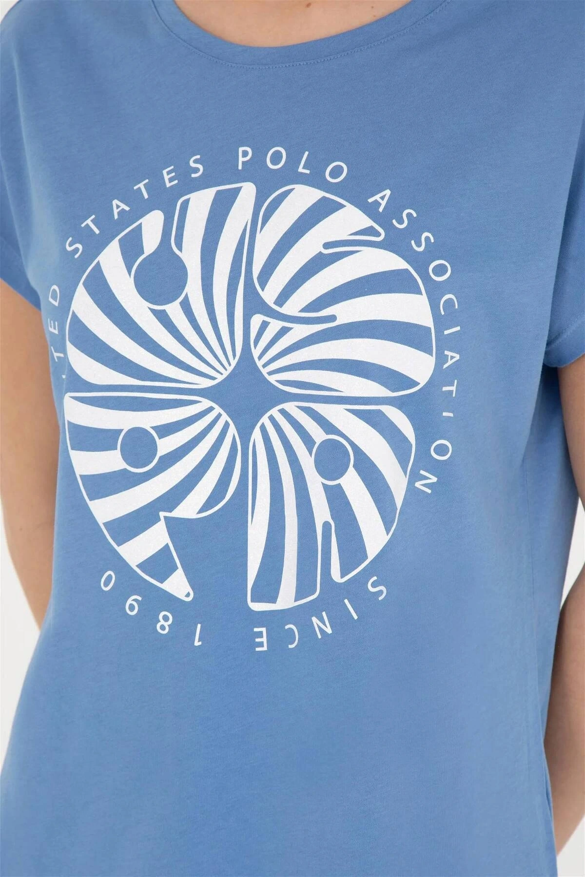 1832036 GOST US Polo Assn Kadın T-shirt KOYU MAVİ