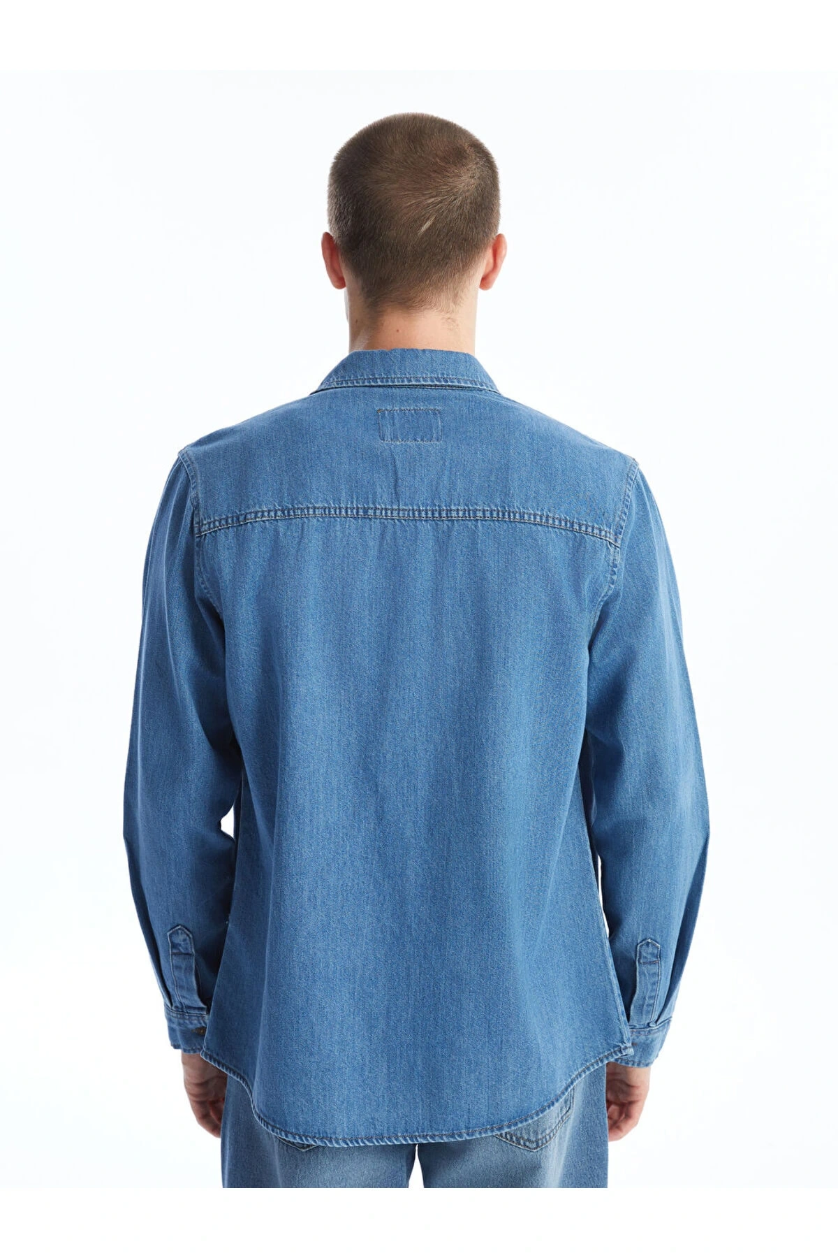 LCW Regular Fit Uzun Kollu Erkek Jean Gömlek