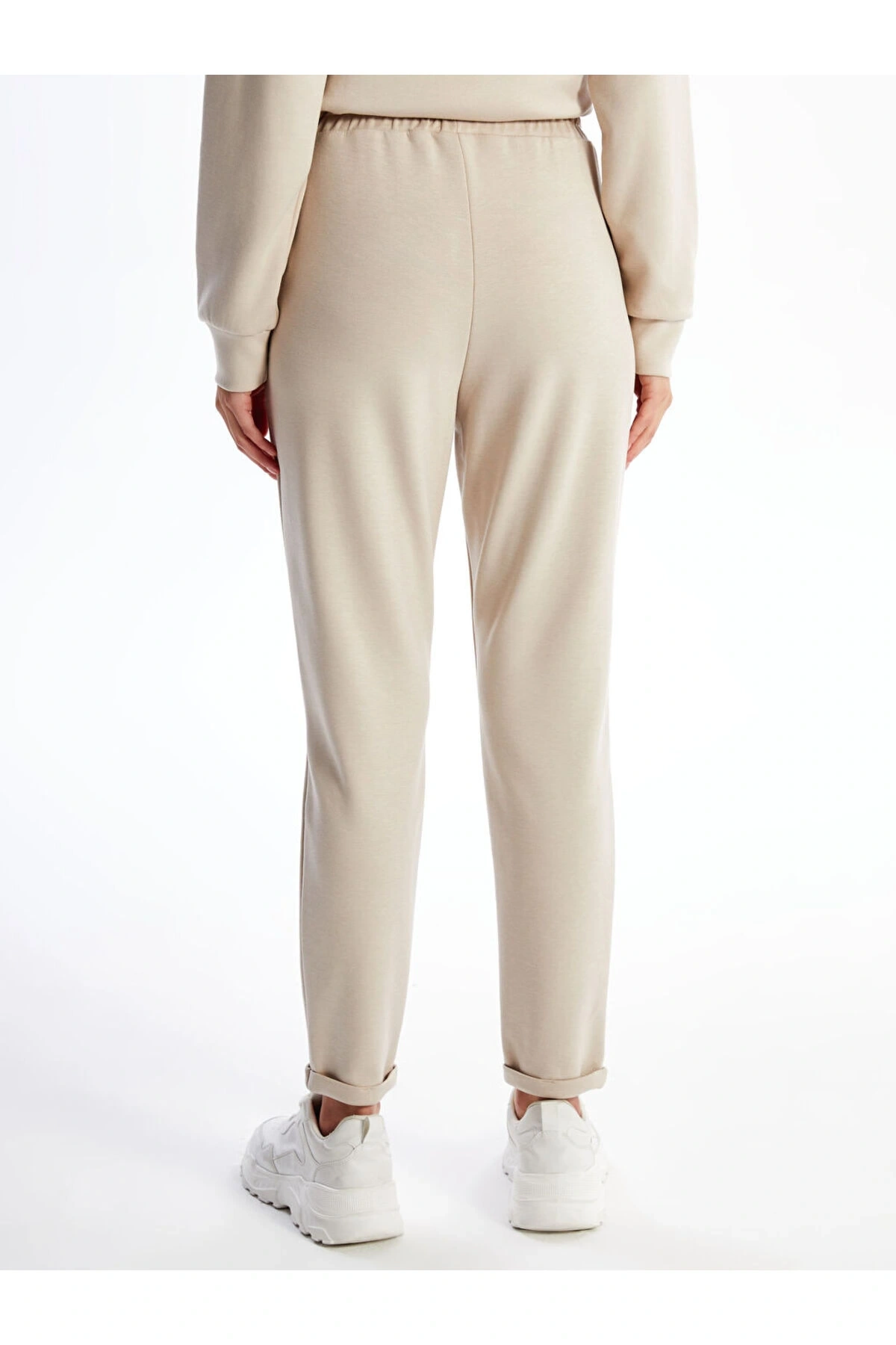 LCW Modest Koyu Gri Kadın Beli Lastikli Düz Eşofman Altı