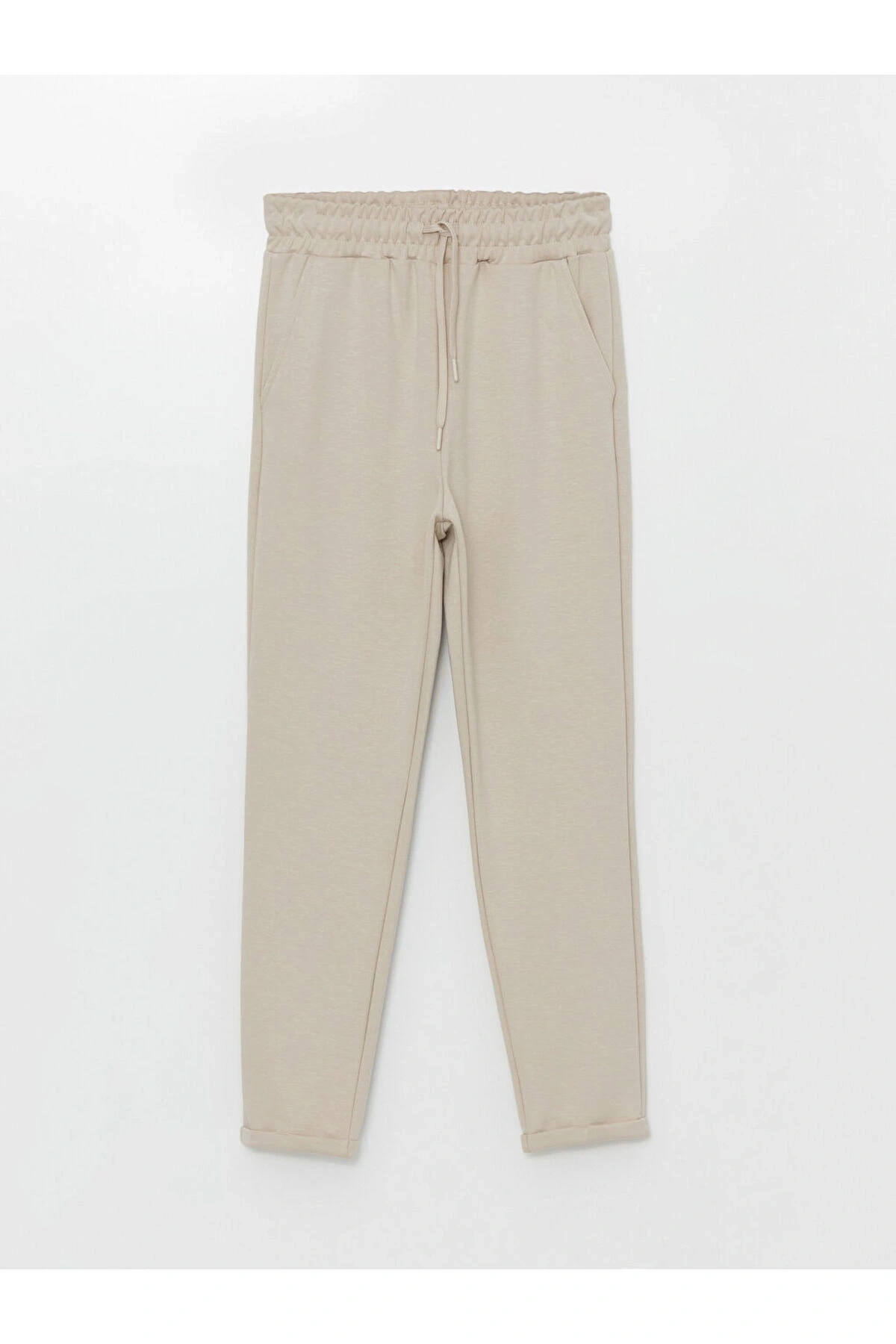 LCW Modest Koyu Gri Kadın Beli Lastikli Düz Eşofman Altı