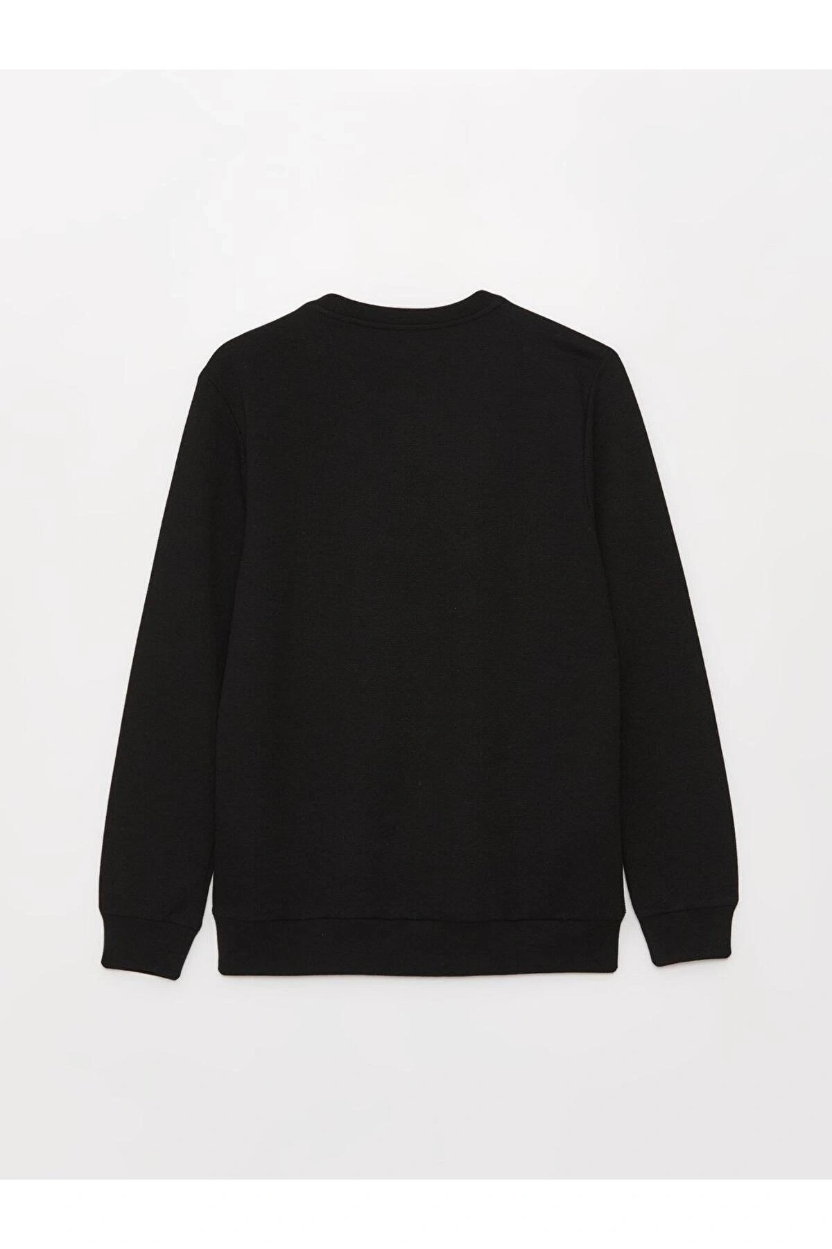 LCWAIKIKI Classic Bisiklet Yaka Uzun Kollu Erkek Sweatshirt