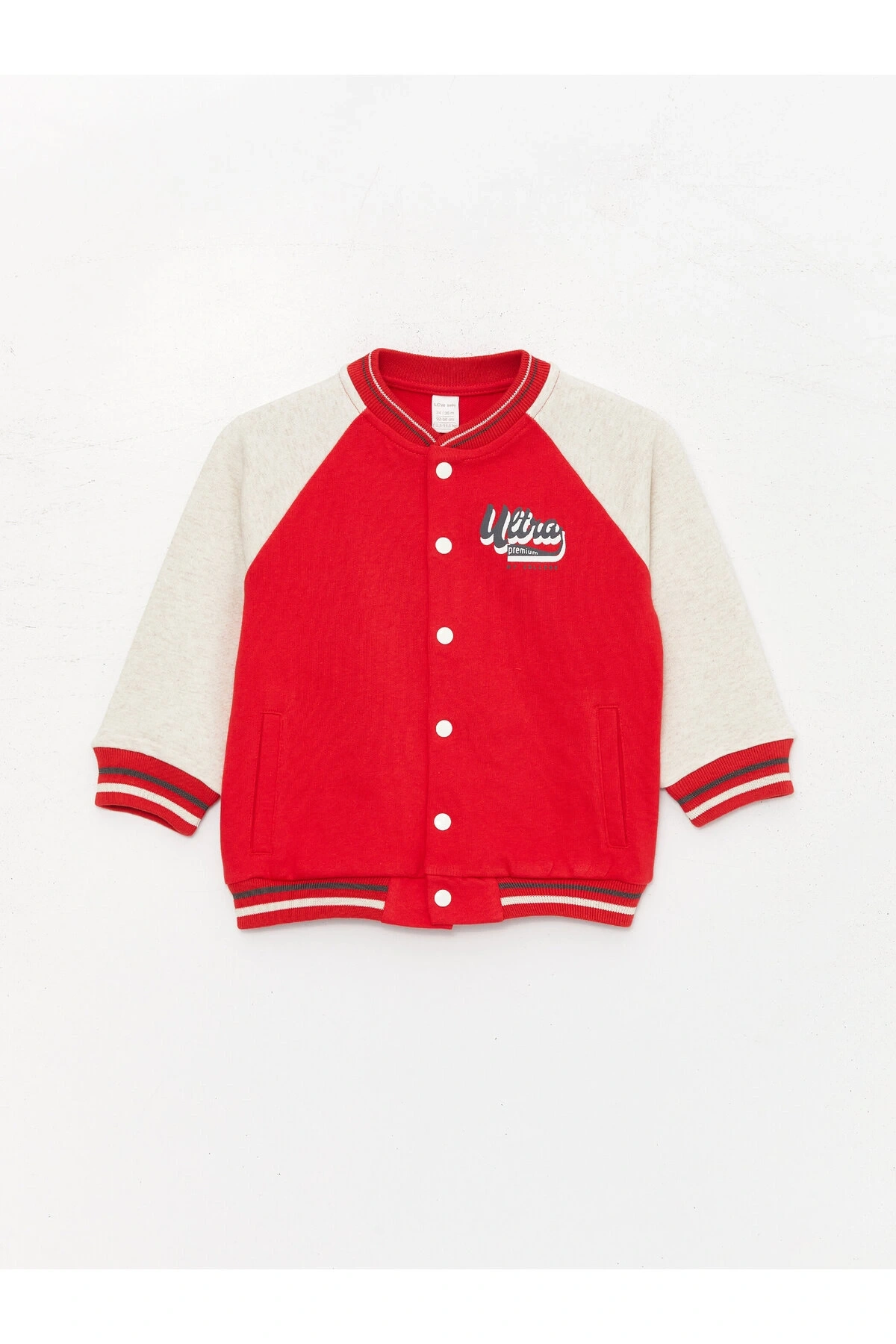 Bisiklet Yaka Uzun Kollu Baskılı Erkek Bebek Sweatshirt ve Pantolon 2li Takım