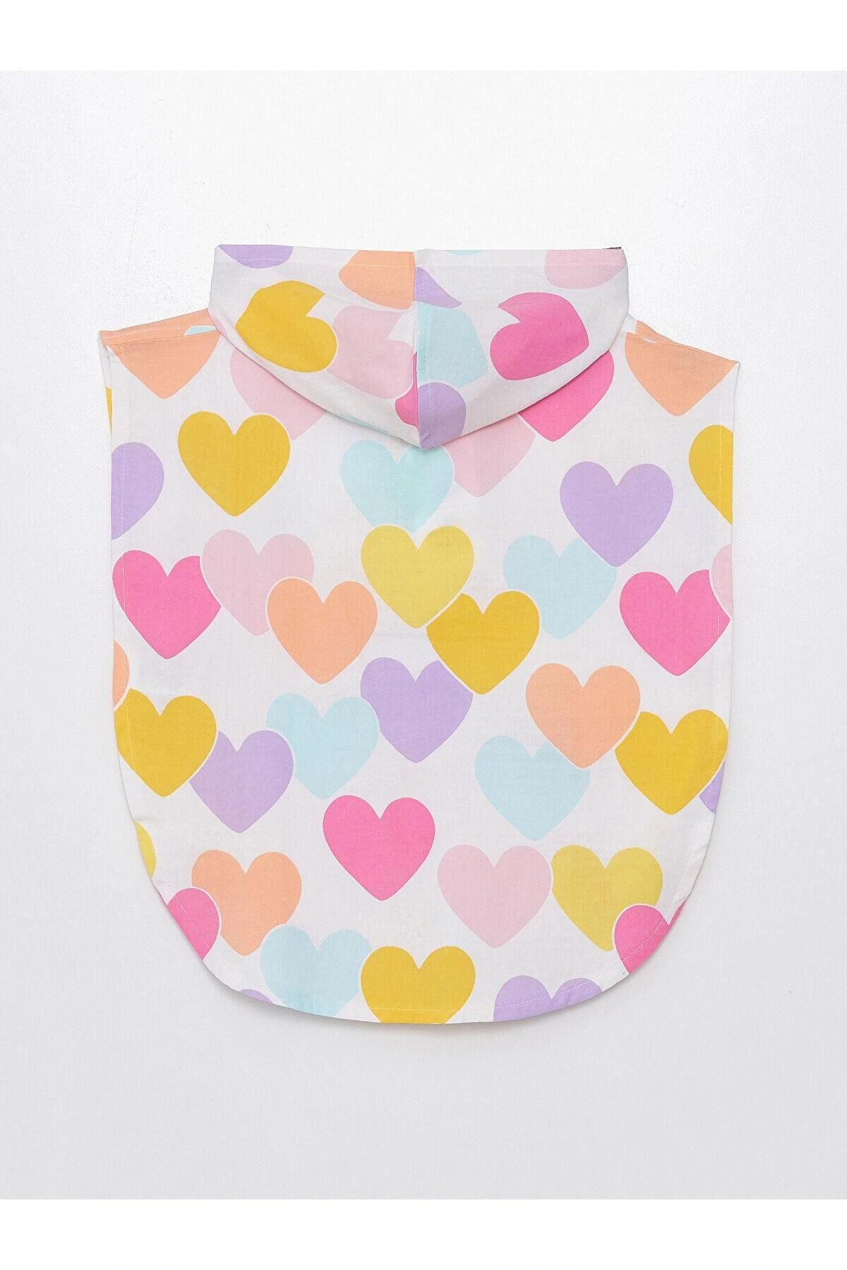 LCW baby Beyaz Baskılı Kapüşonlu Kız Bebek Bornoz (S4)