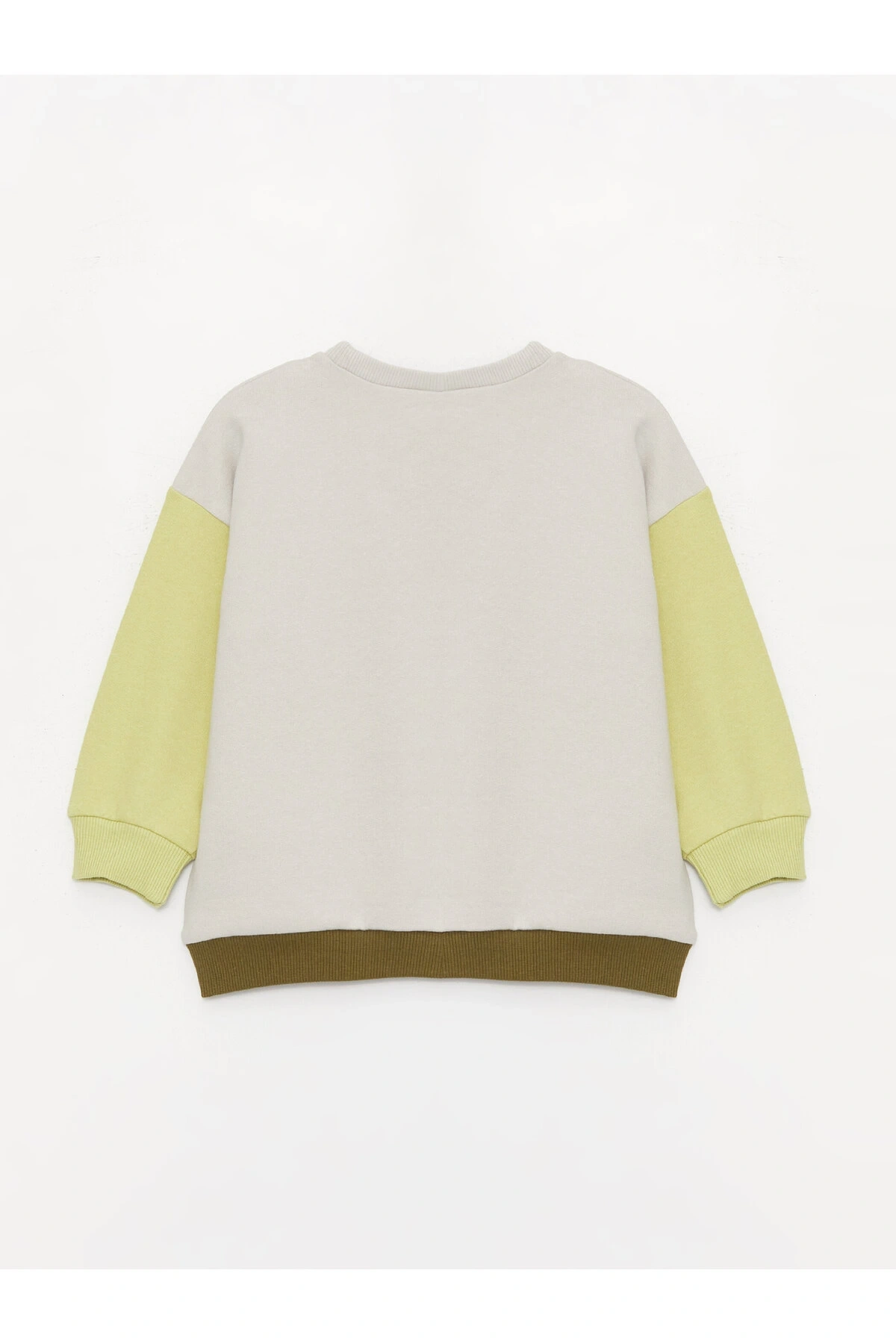 Bisiklet Yaka Uzun Baskılı Erkek Bebek Sweatshirt ve Pantolon 2li Takım