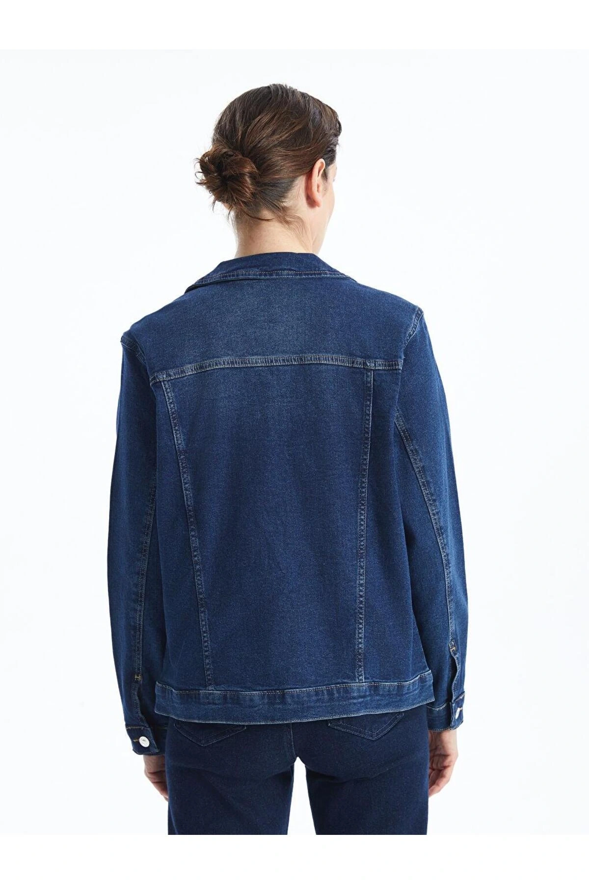 Gomlek Yaka Kadin Jean Ceket - W44872z8