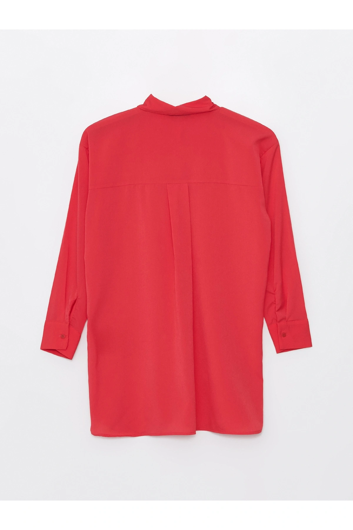 Düz Uzun Kollu Oversize Kadın Gömlek Tunik