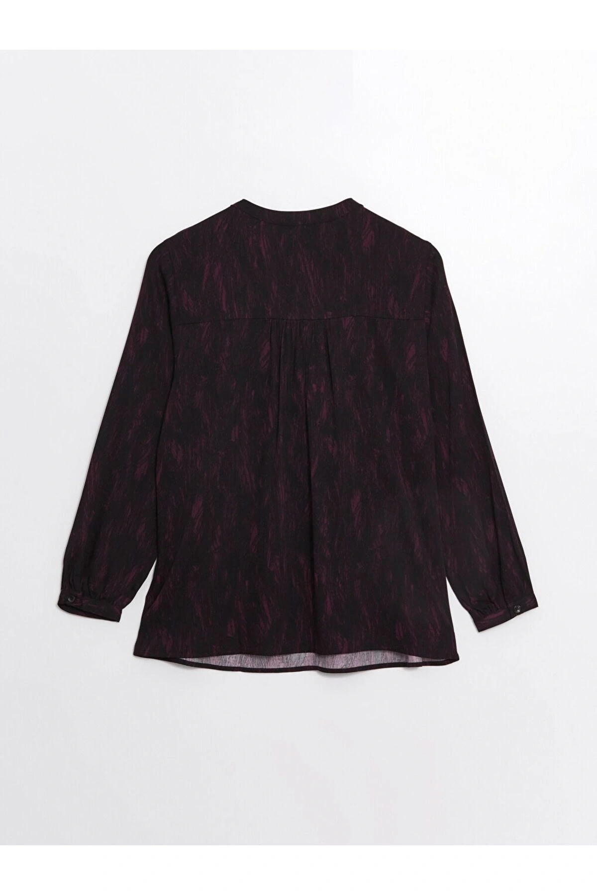 LCW Kaçık Yaka Desenli Uzun Kollu Kadın Bluz