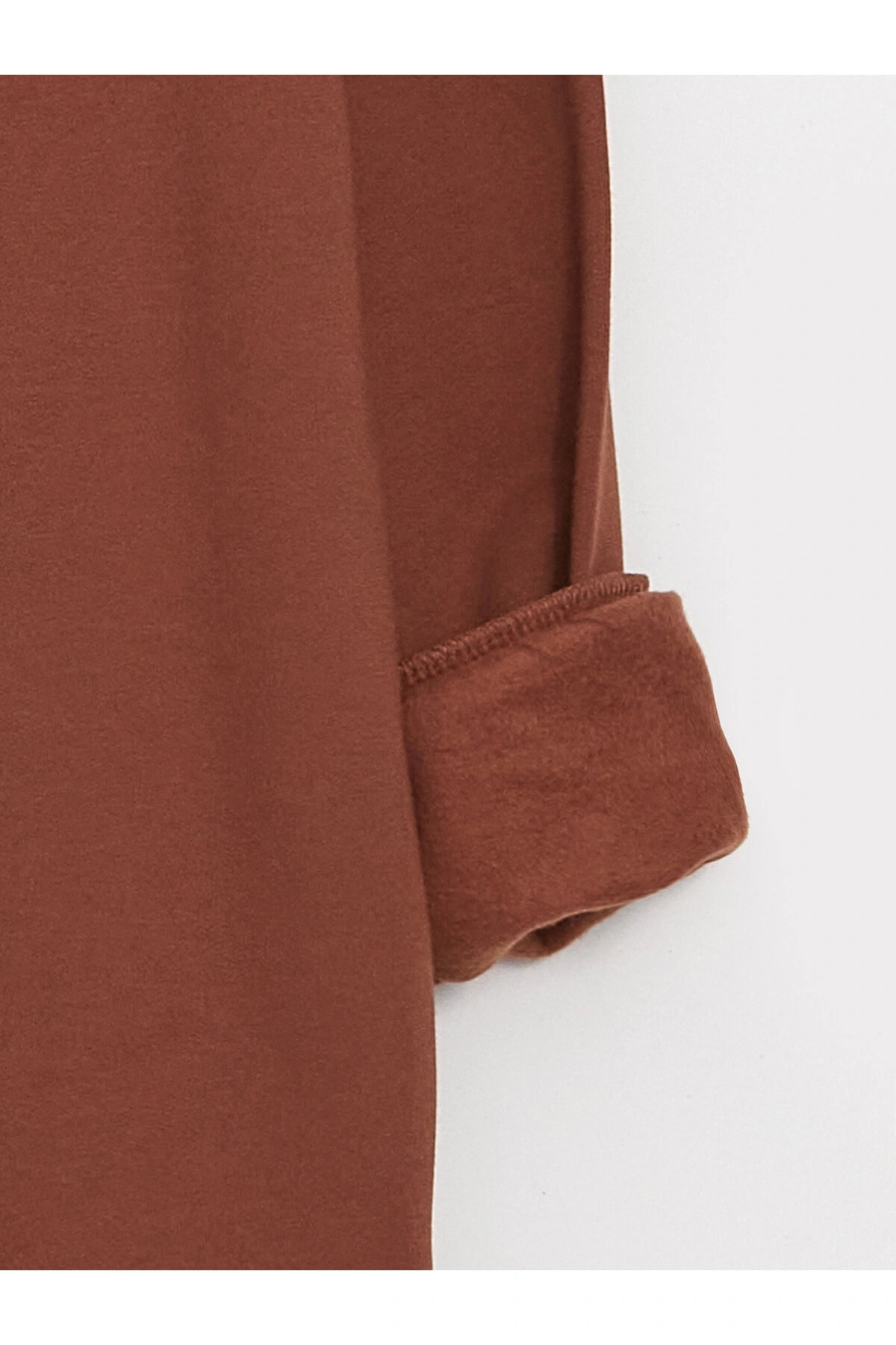 Bisiklet Yaka Baskılı Uzun Kollu Oversize Kadın Sweatshirt Tunik