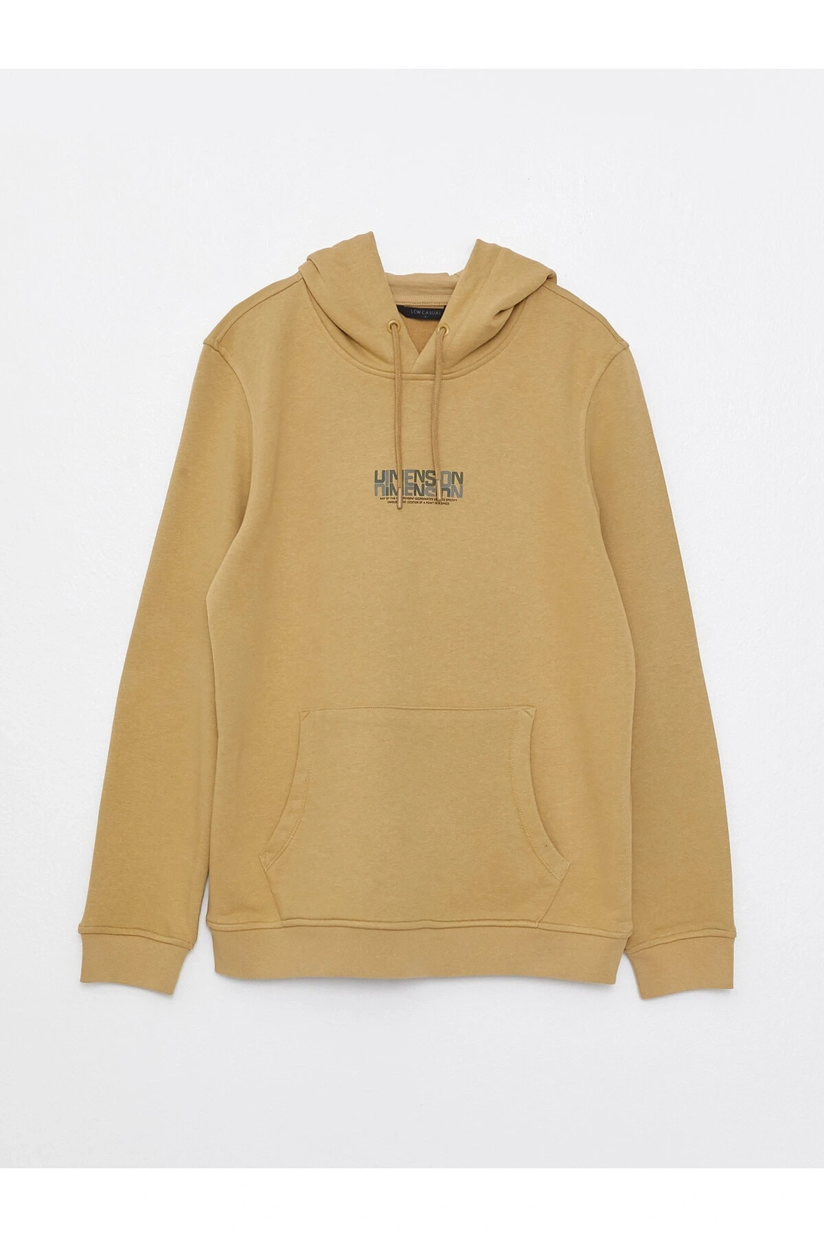 Kapüşonlu Uzun Kollu Baskılı Erkek Sweatshirt