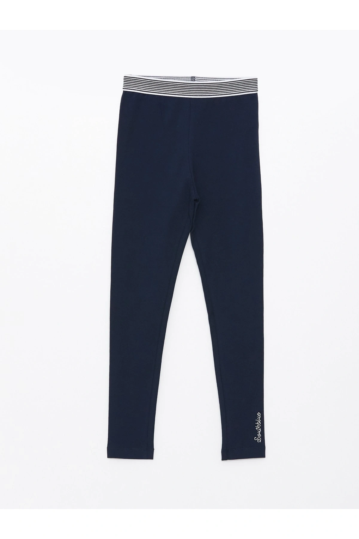 Beli Lastikli Baskılı Kız Çocuk Tayt