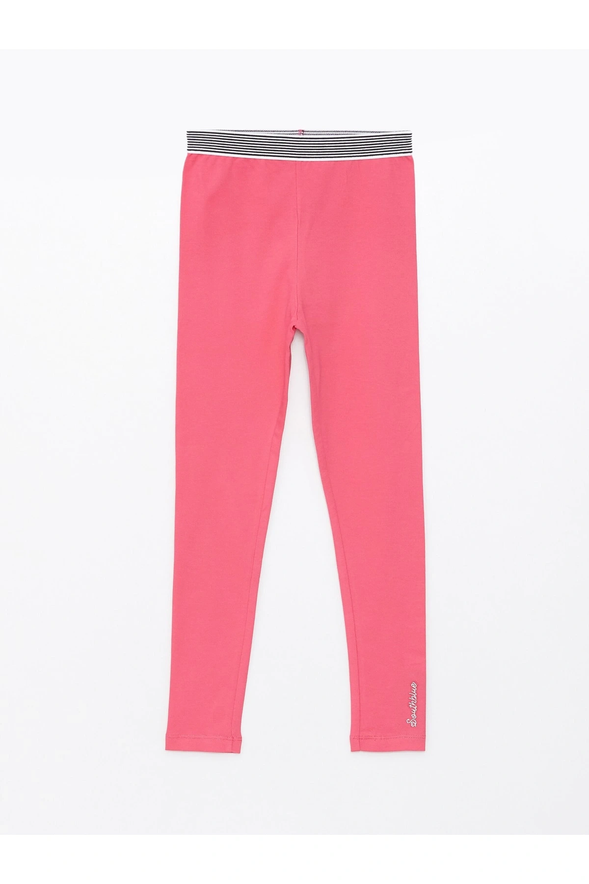 Beli Lastikli Baskılı Kız Çocuk Tayt