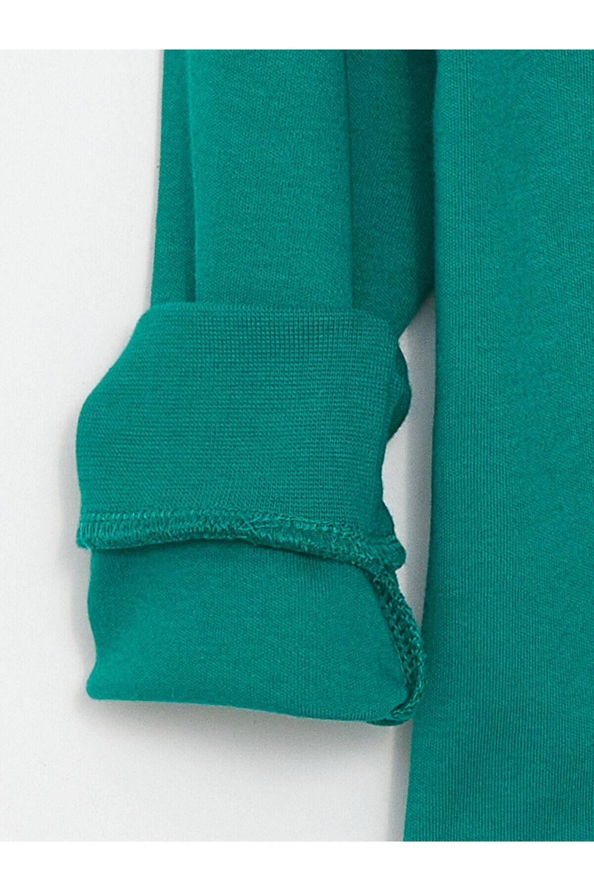 LCW Kids Zümrüt Yeşili Bisiklet Yaka Baskılı Erkek Çocuk Eşofman Takım