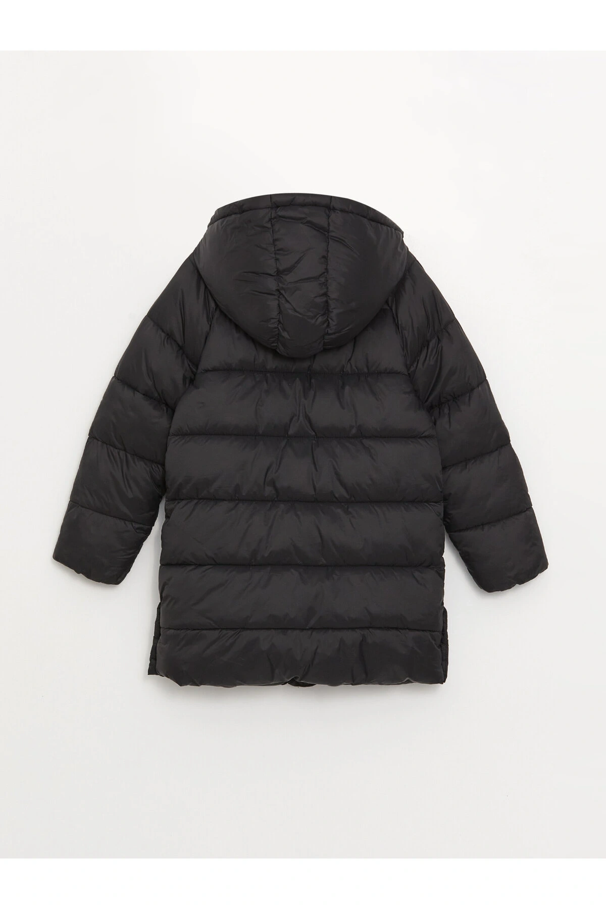 Kapüşonlu Kız Çocuk Şişme Mont