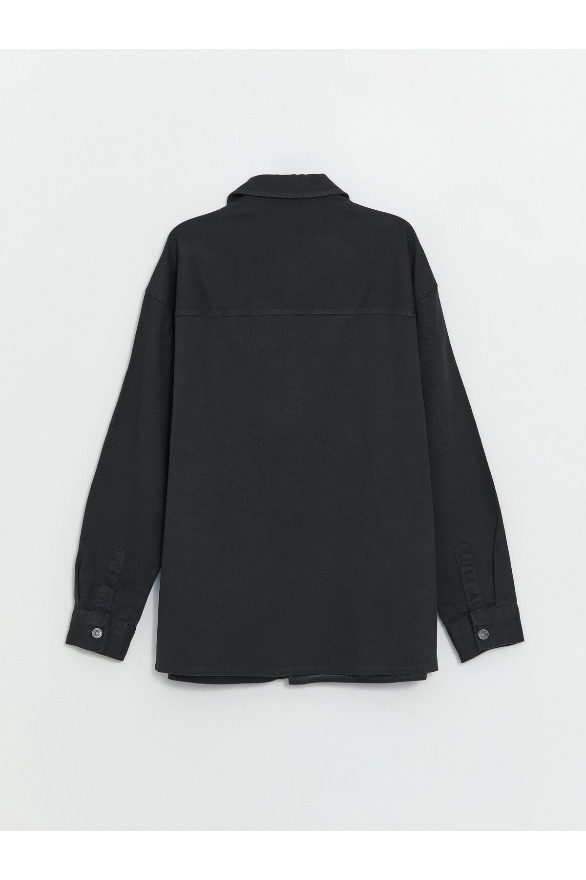 Rahat Kalıp Uzun Kollu Gabardin Erkek Gömlek Ceket