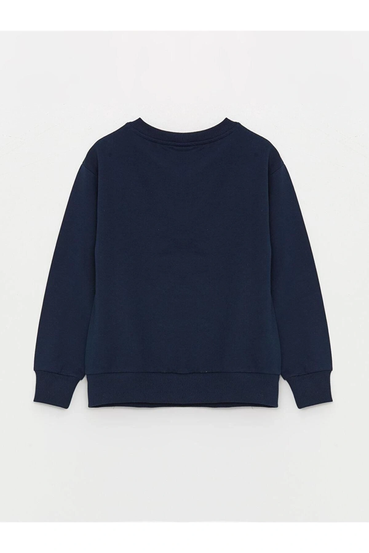 LCW Kids Rahat Kalıp Bisiklet Yaka Baskılı Erkek Çocuk Sweatshirt