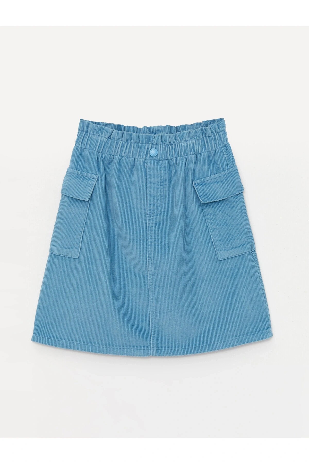 LCW Kids Beli Lastikli Basic Kadife Kız Çocuk Etek