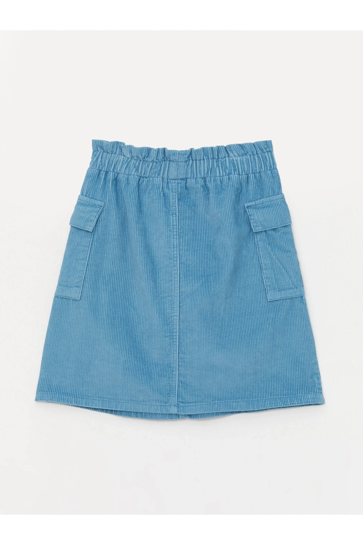 LCW Kids Beli Lastikli Basic Kadife Kız Çocuk Etek