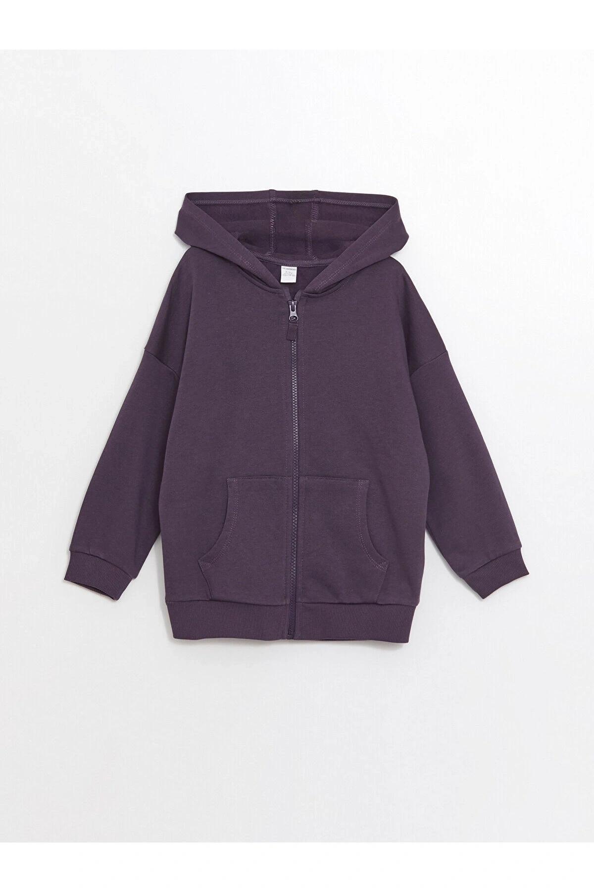 Lcwk Kapüşonlu Basic Uzun Kollu Erkek Bebek Fermuarlı Sweatshirt