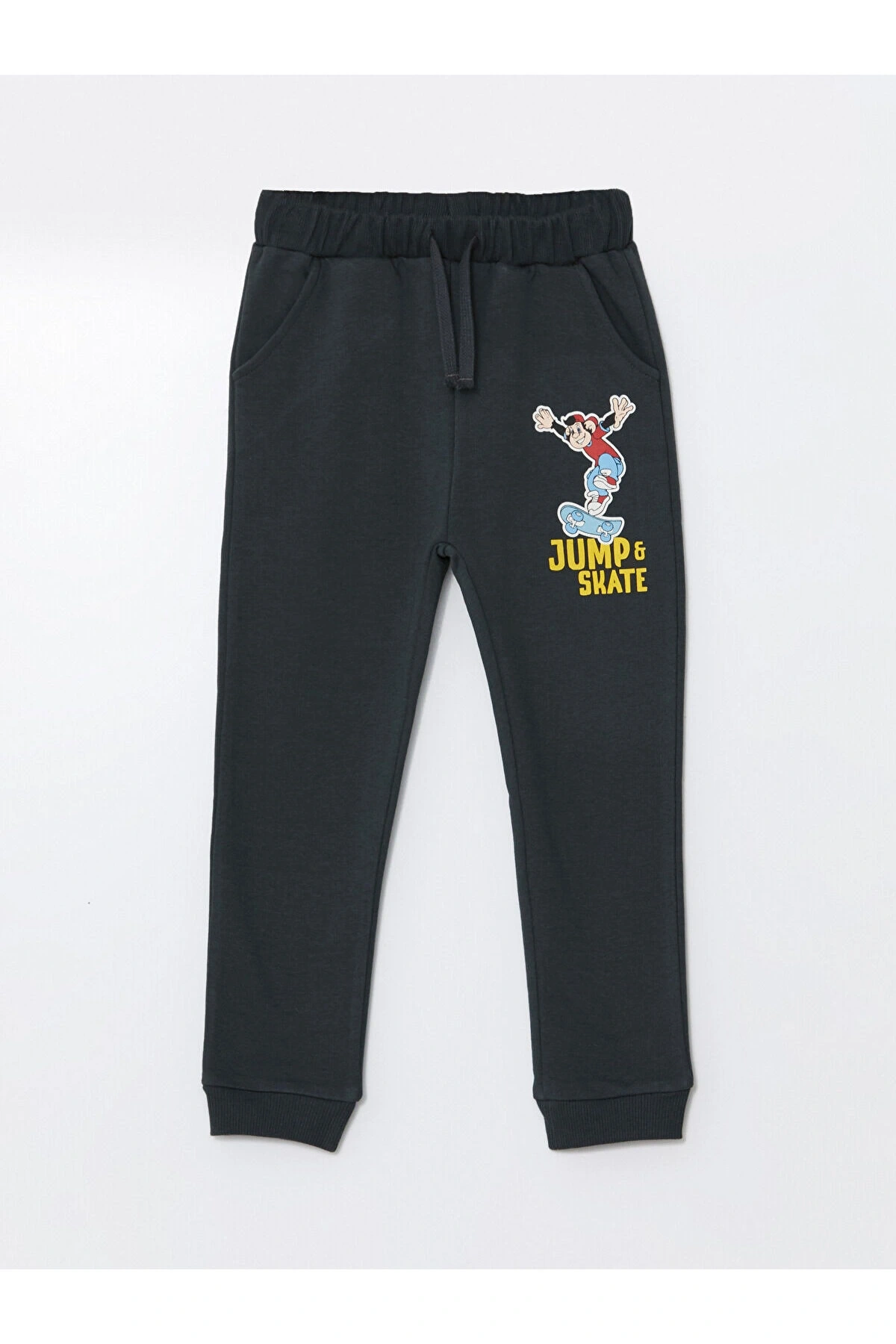 Beli Lastikli Nostaljik Maymun Erkek Bebek Jogger Eşofman Alt