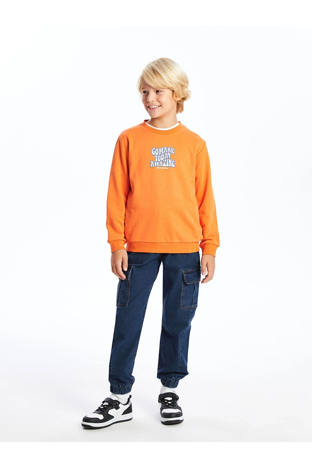 Lcwk Bisiklet Yaka Erkek Çocuk Sweatshirt