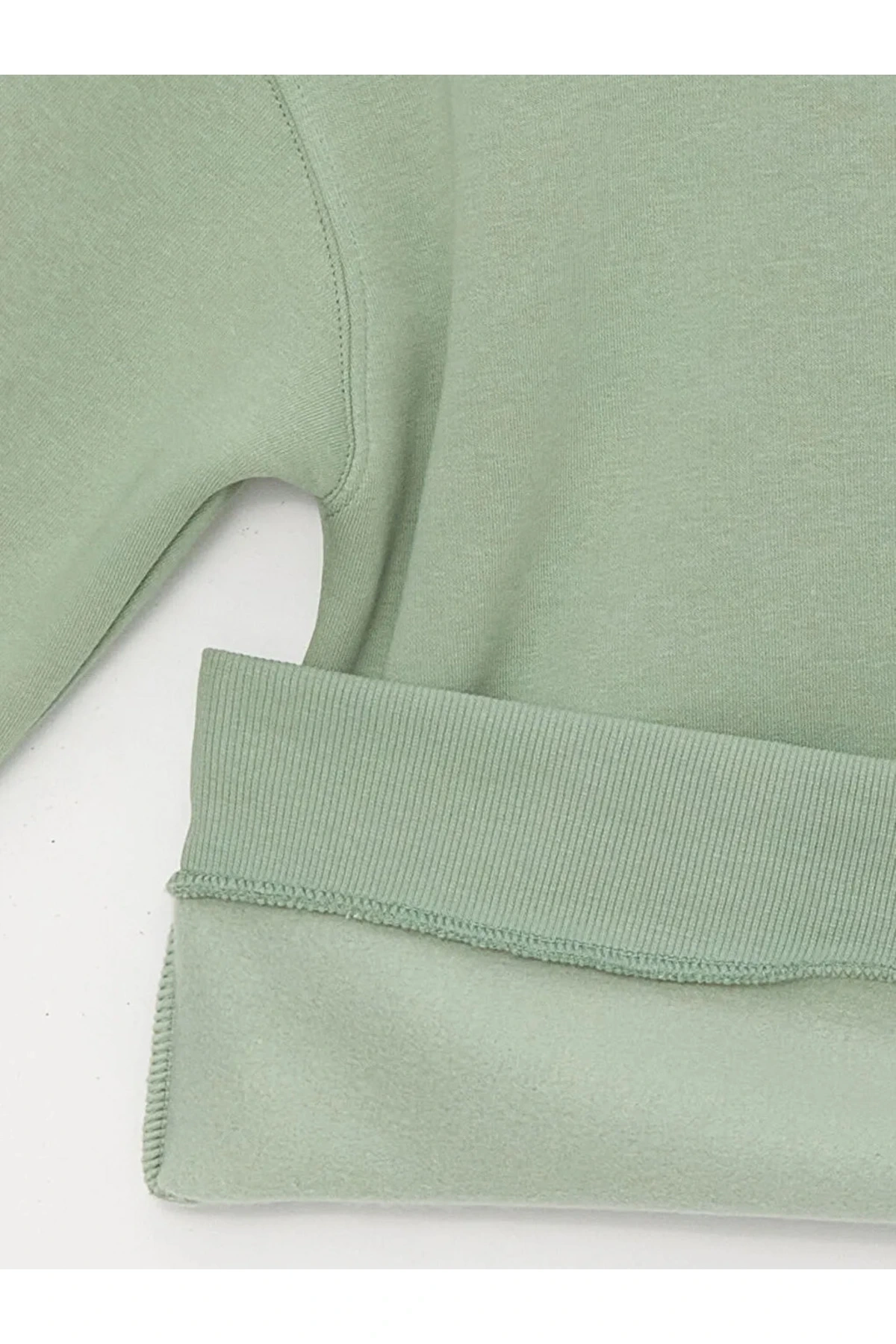 Bisiklet Yaka Nakışlı Uzun Kollu Oversize Kadın Sweatshirt