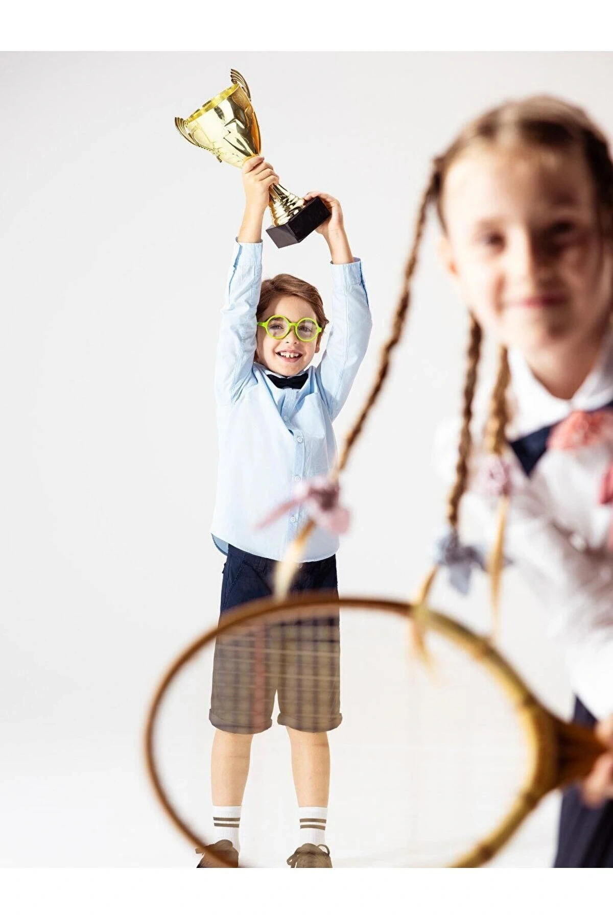 LCW Kids Kırmızı Kurdele Takılacak Gömlek