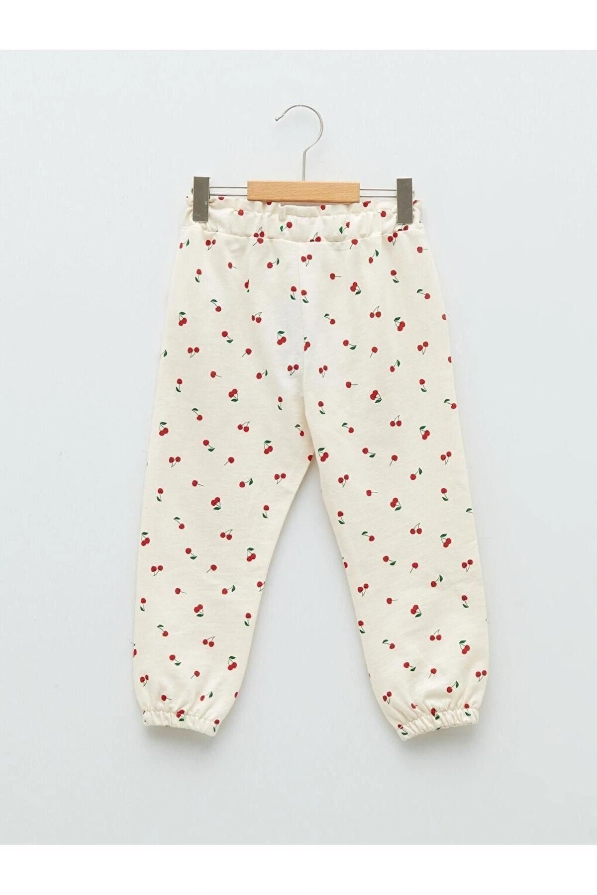 LCW baby Beli Lastikli Baskılı Kız Bebek Jogger Eşofman Alt